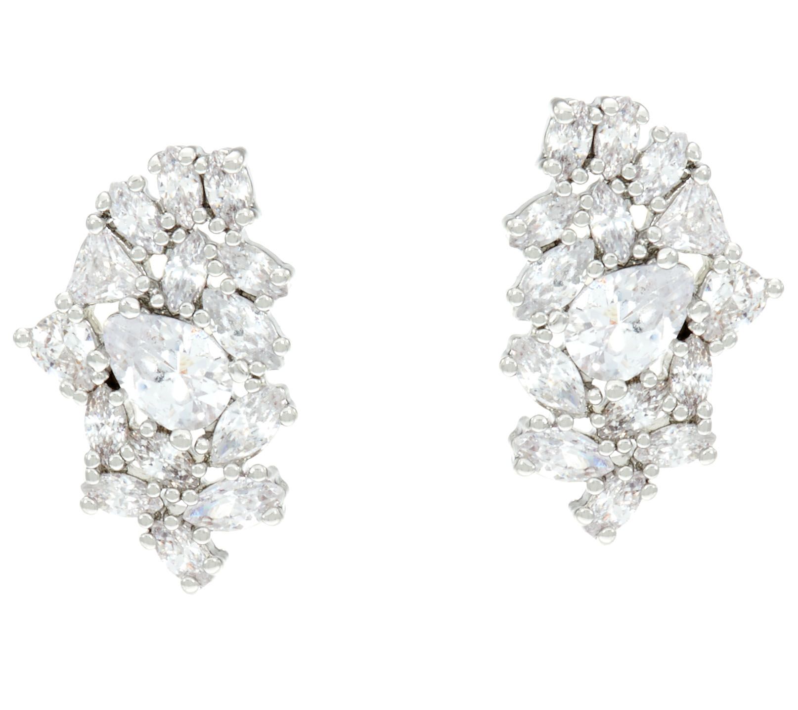 BaubleBar Crystal Cluster Navi Stud Earrings - QVC.com