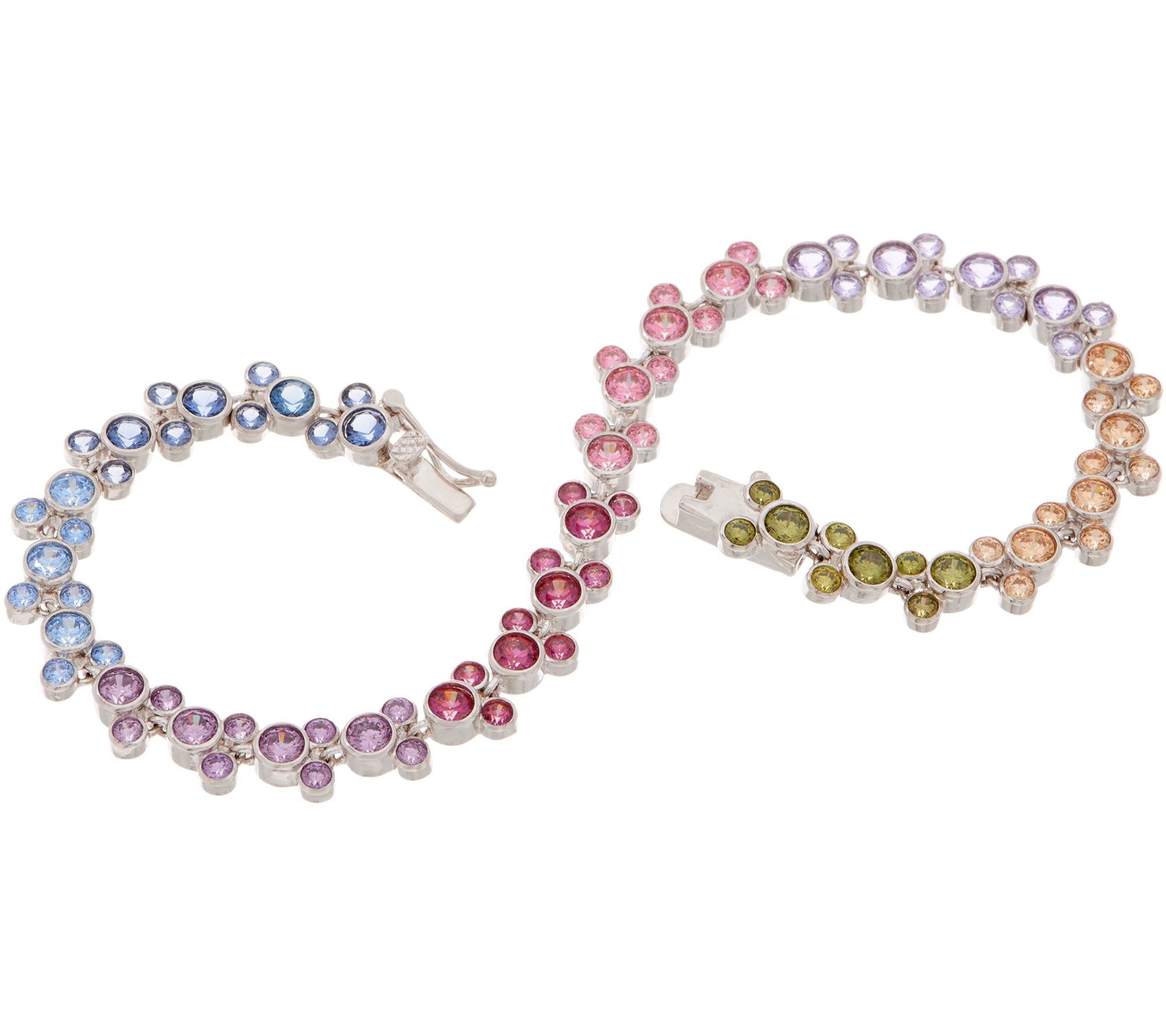 "As Is" Mickey's 90th Birthday DMQ MultiColor Tennis Bracelet