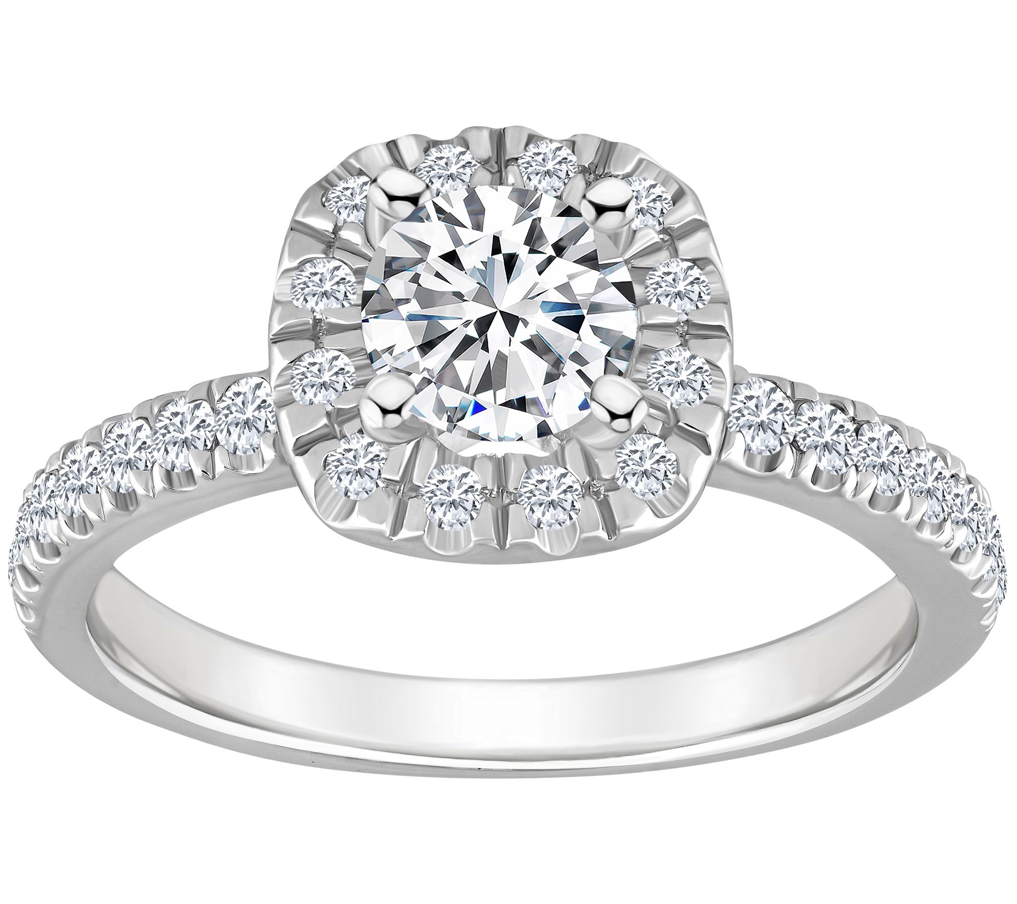 Affinity 1.05 cttw Diamond Halo Engagement Ring14K Gold