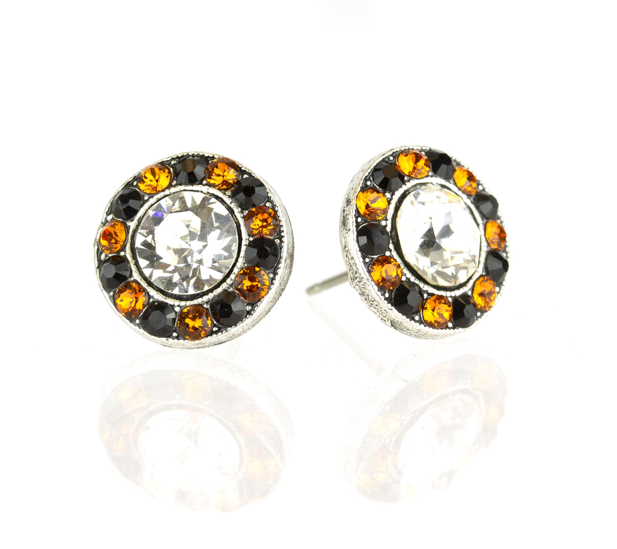Anne Koplik Crystal Halloween Halo Stud Earring