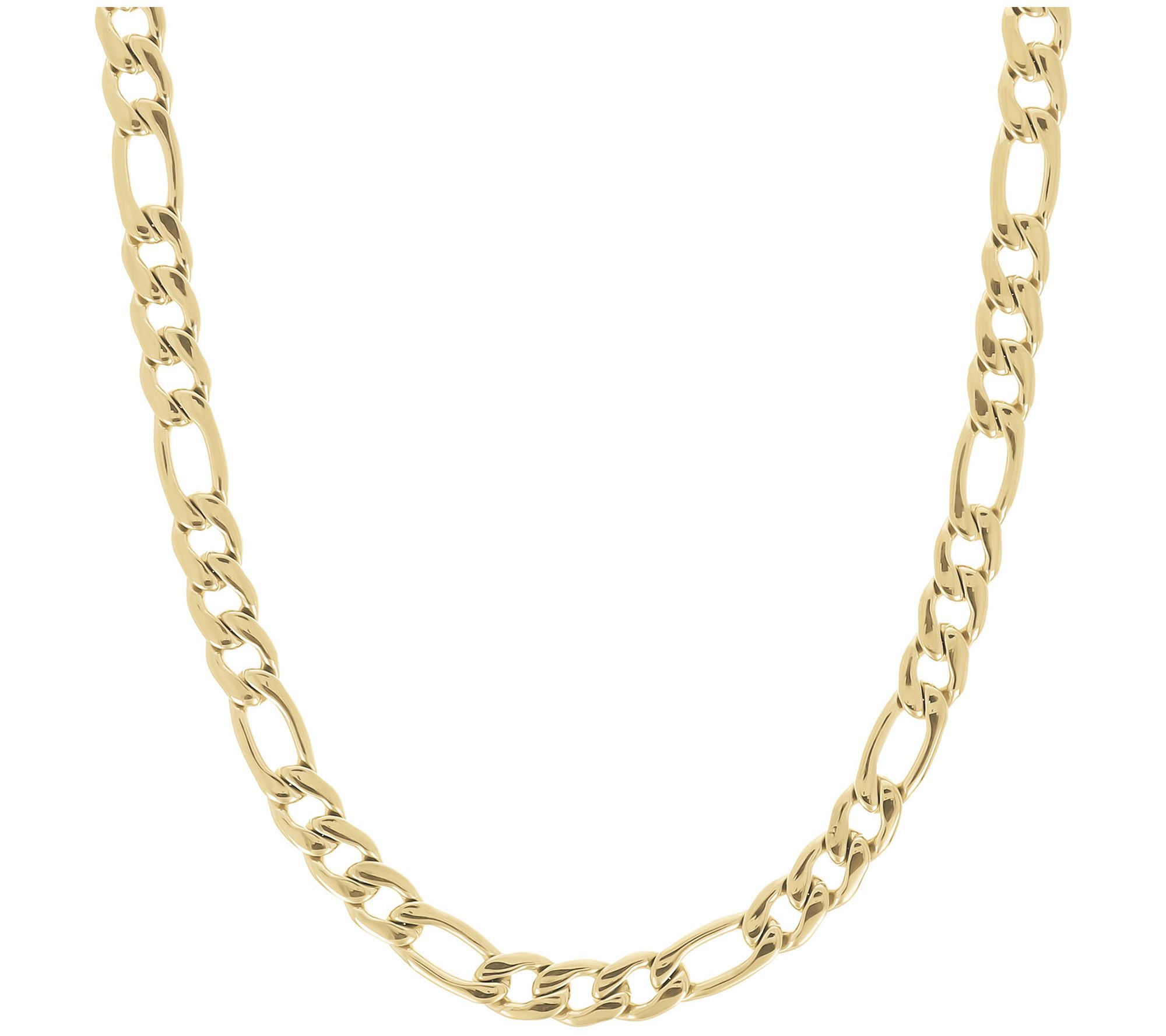 Steel by Design Men's 22" Figaro Chain Necklace