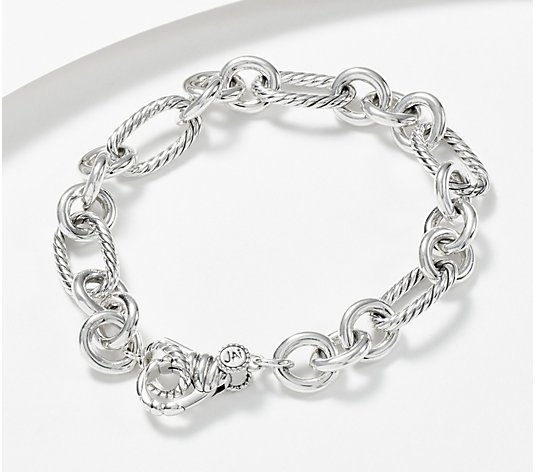 JAI Sterling Silver SukhothaiStatus Link Bracelet 23.5g - 29.0g