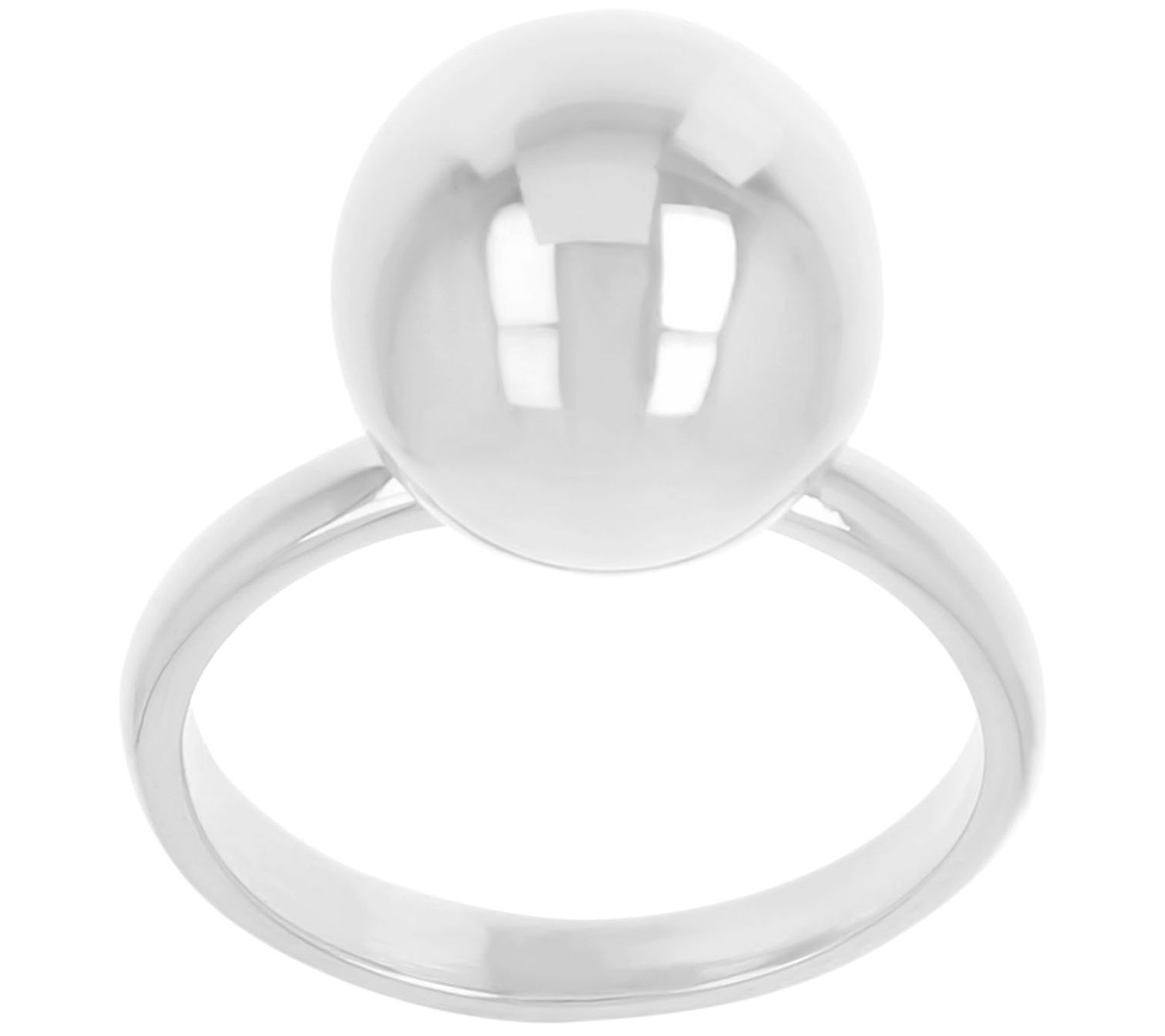 Louis Dell'Olio Sterling Silver Orbit Polish edBead Ring