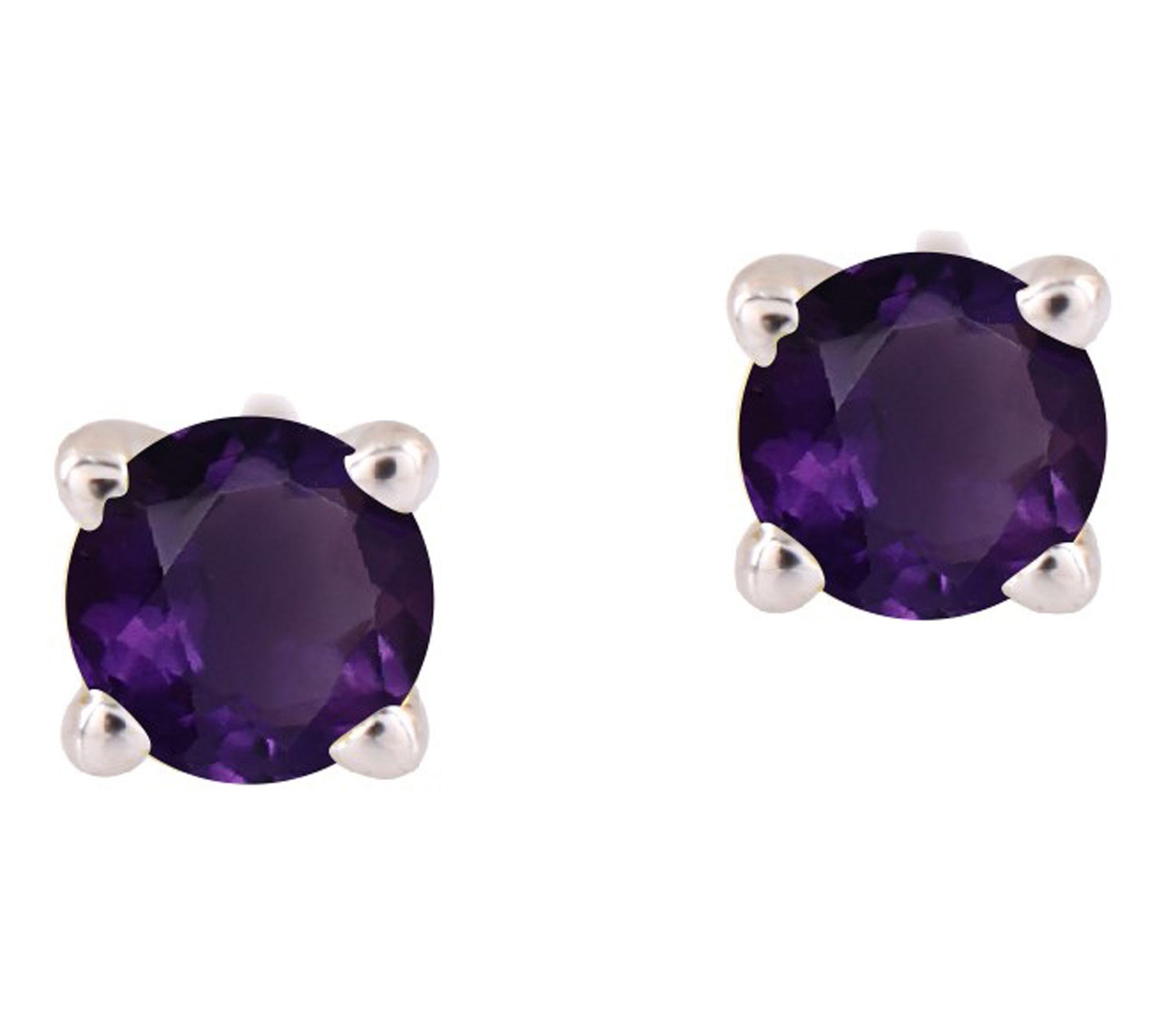 Affinity Gems Lemon Quartz Stud Earring, Sterling Silver