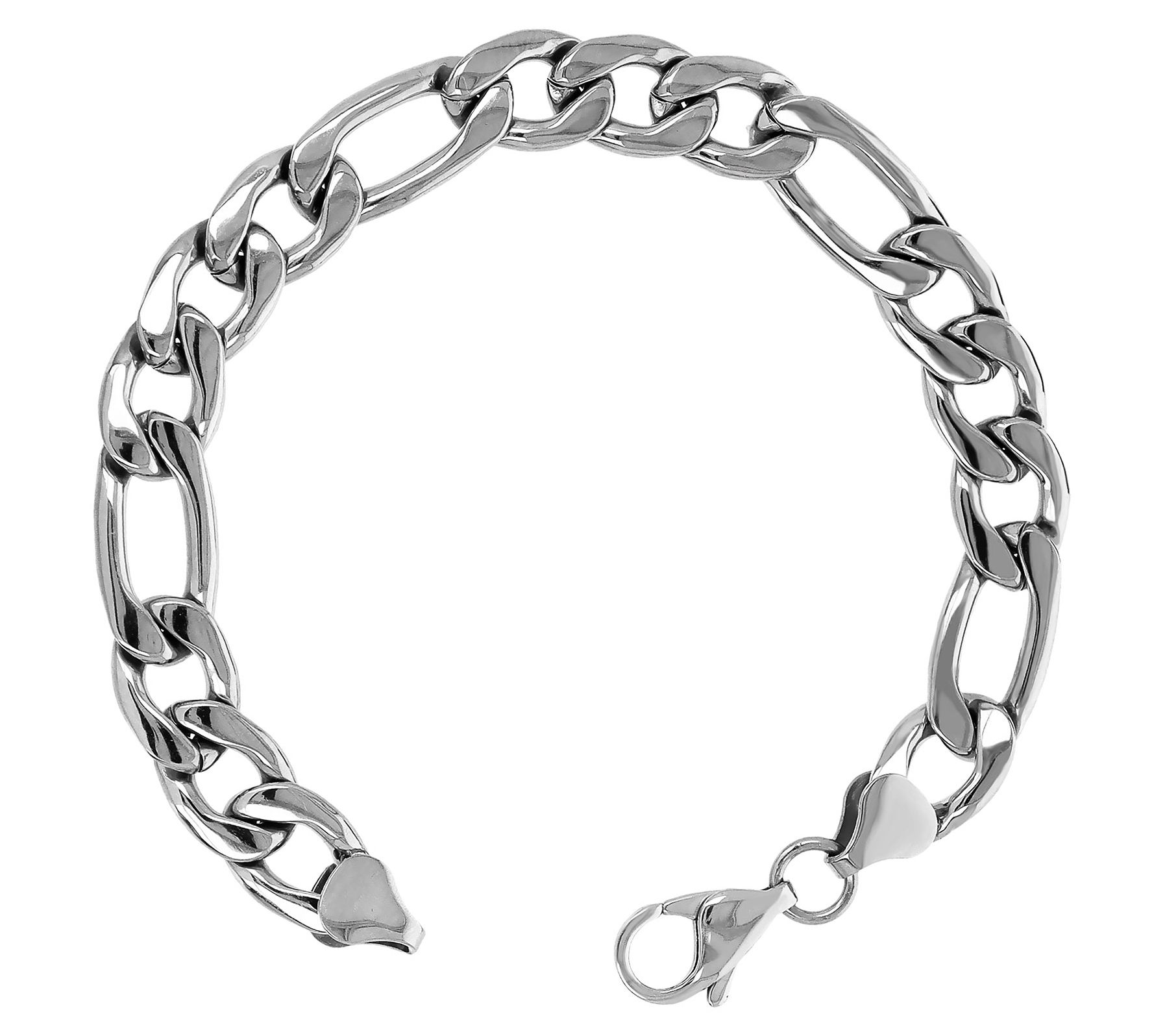 Steel by Design Men's Figaro Link Chain Bracelet