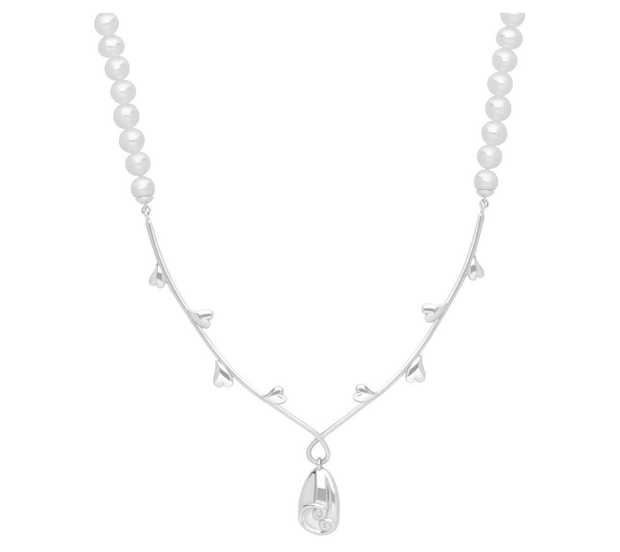 Goddaughters Sterling Silver Gratitude CulturedPearl Necklace