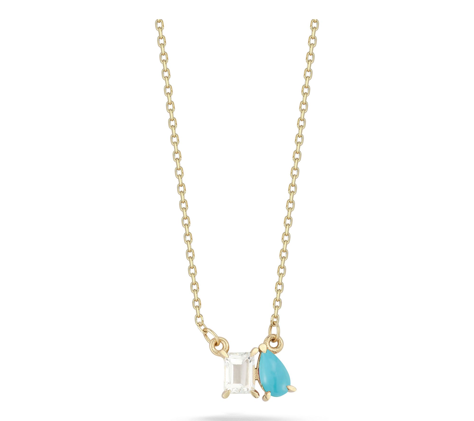 Luminosa Gold  Multi-Gemstone Necklace, 14K