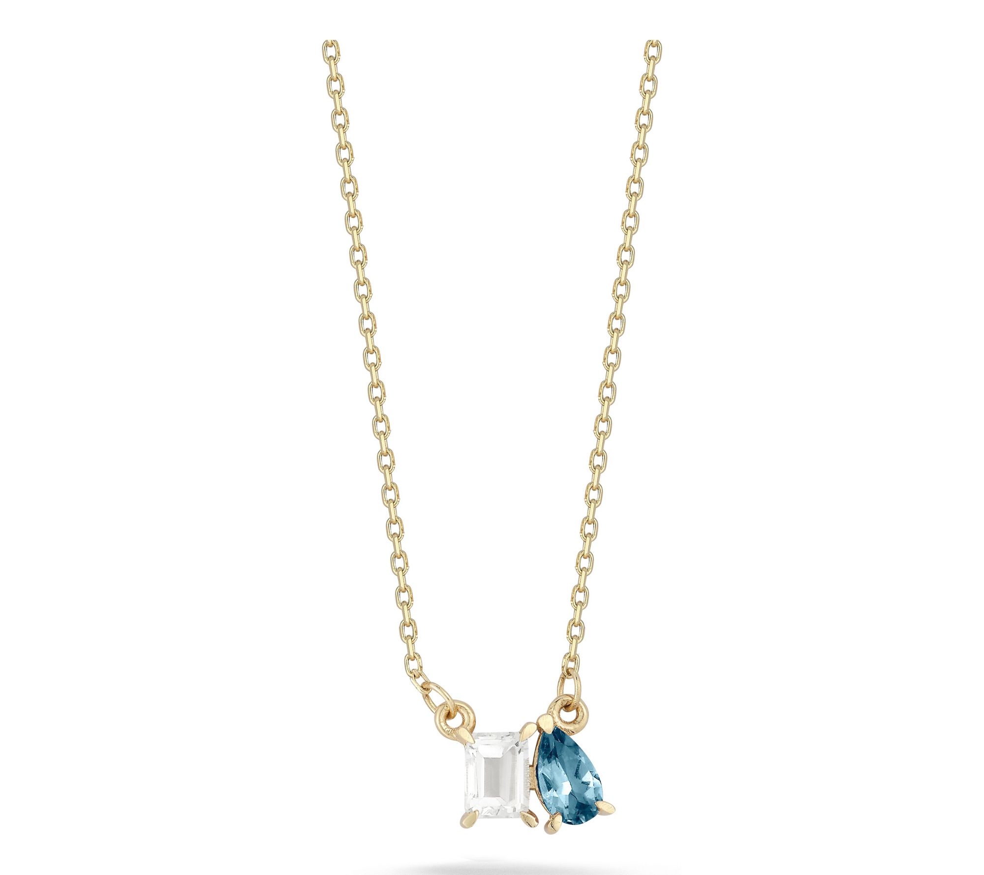 Luminosa Gold  Multi-Gemstone Necklace, 14K