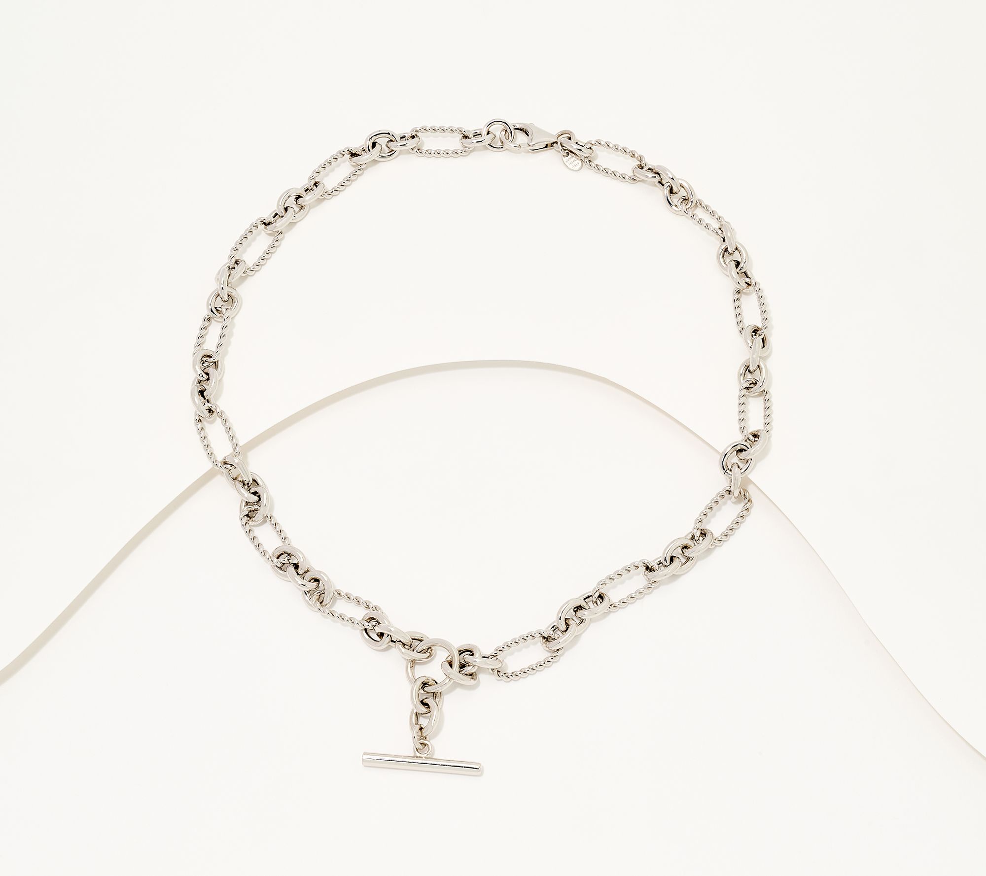 "As Is" David Markstein Bronze Status Link Toggle Necklace