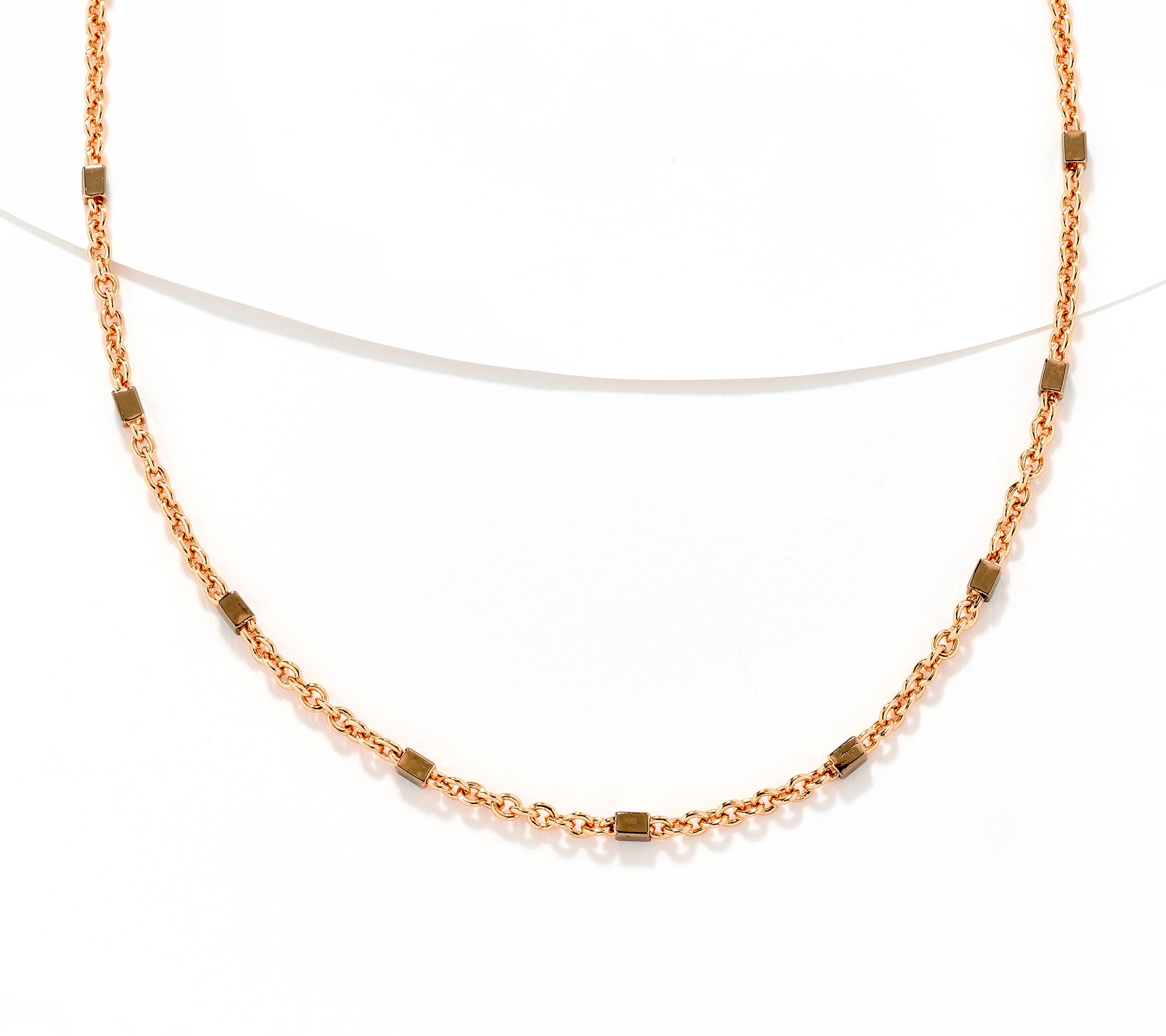 David Markstein Bronze Premiere Luxe Cube 18" + 2" Necklace