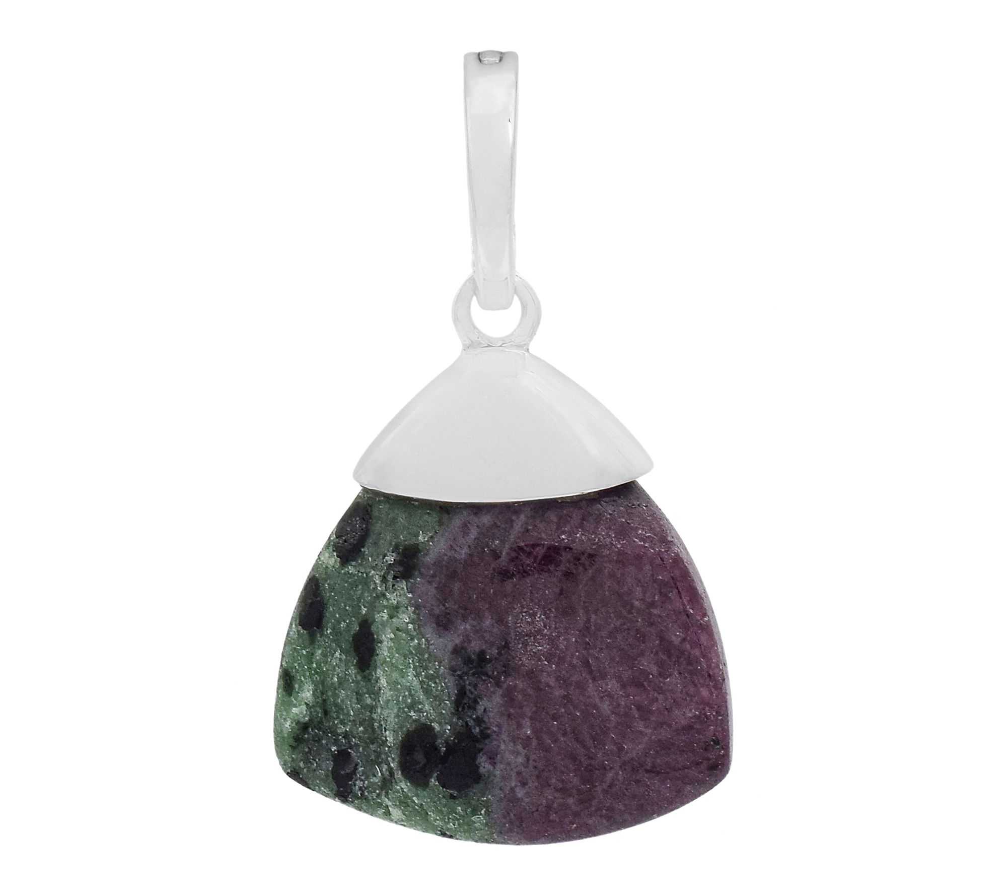Affinity Gems Ruby Zoisite Vario Bail Pendant,Sterling Silver