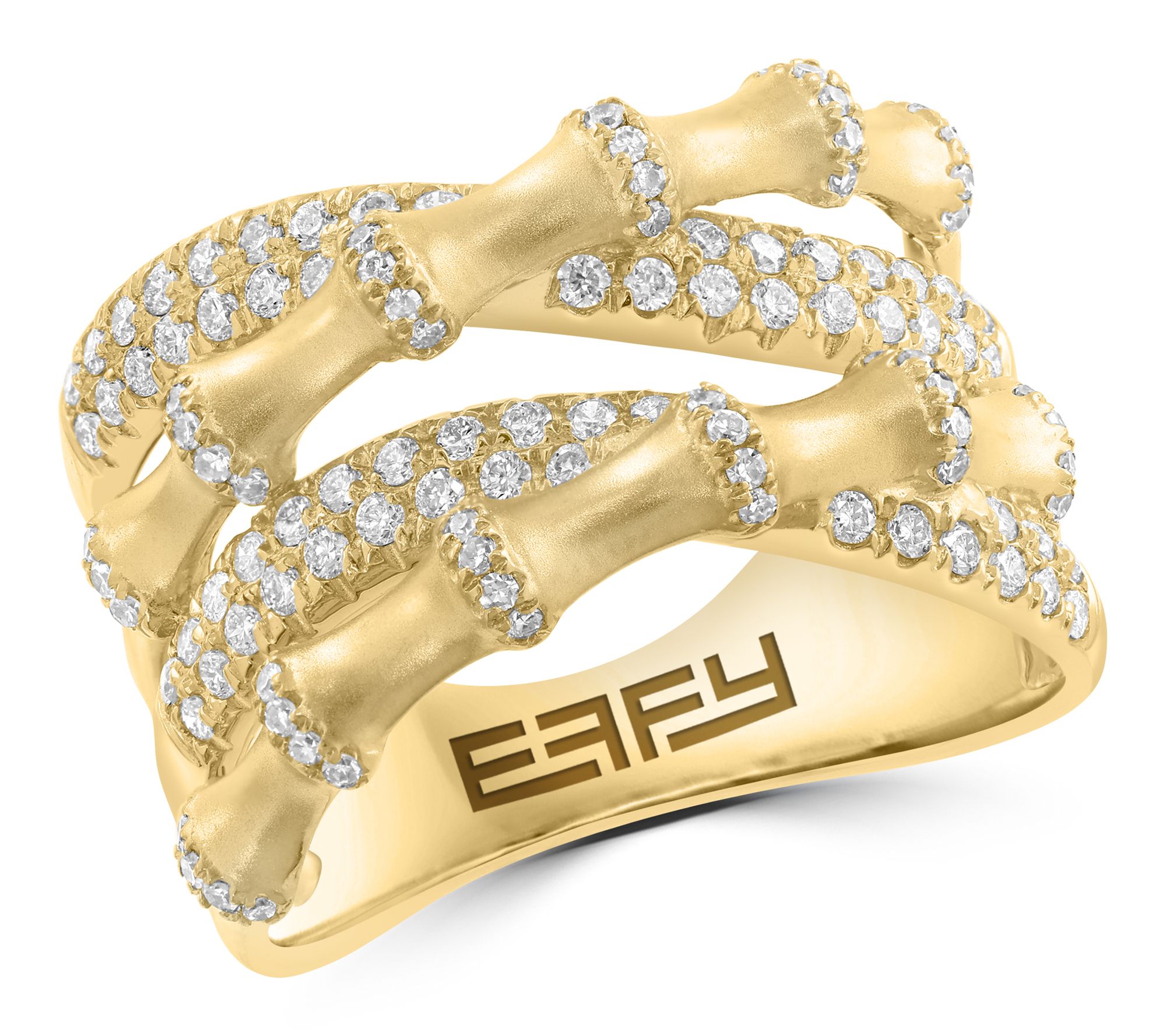 Effy Diamond Pave Bypass Ring, 14K Gold
