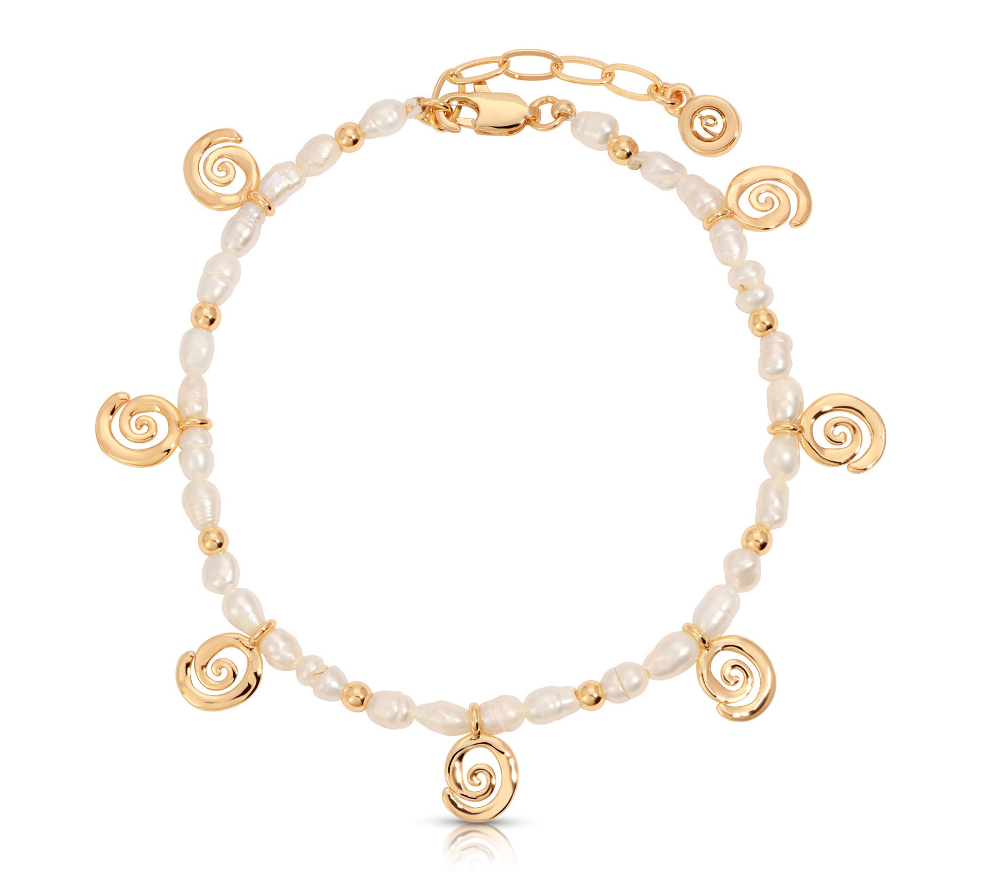 Ettika Aura Cultured Pearl Bracelet