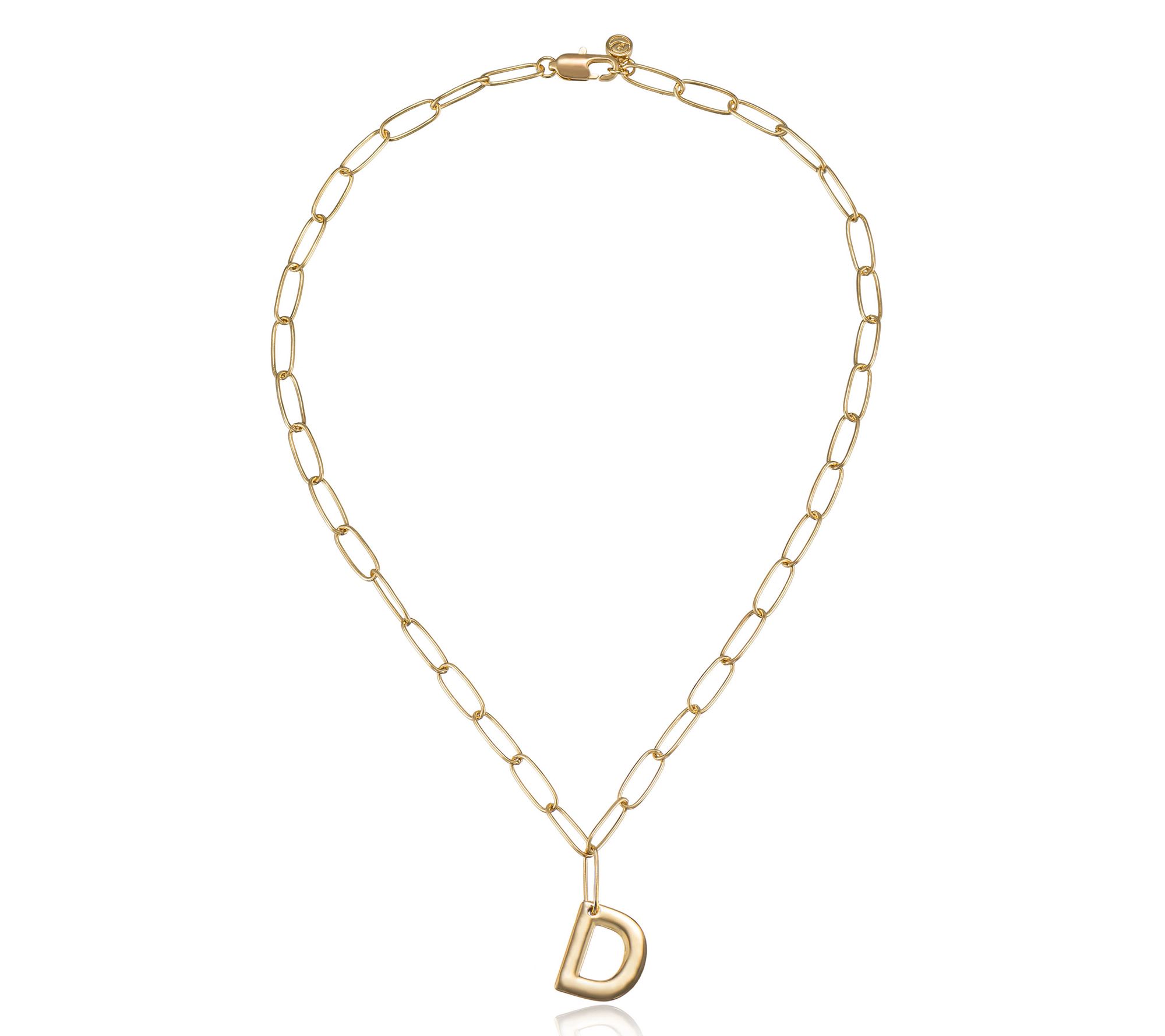Ettika Paperclip Link Initial Necklace