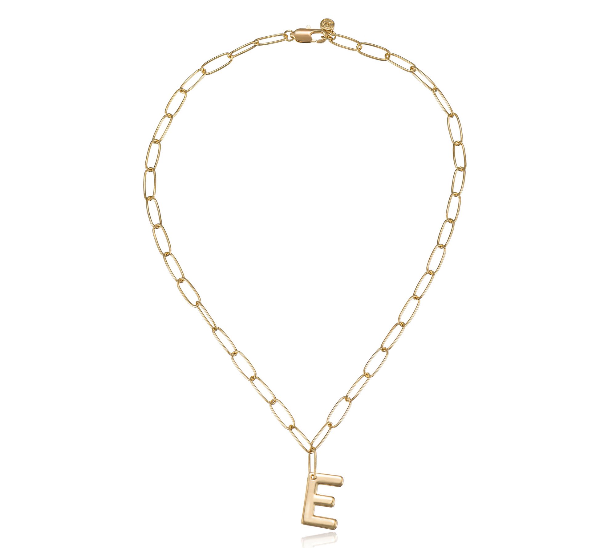 Ettika Paperclip Link Initial Necklace