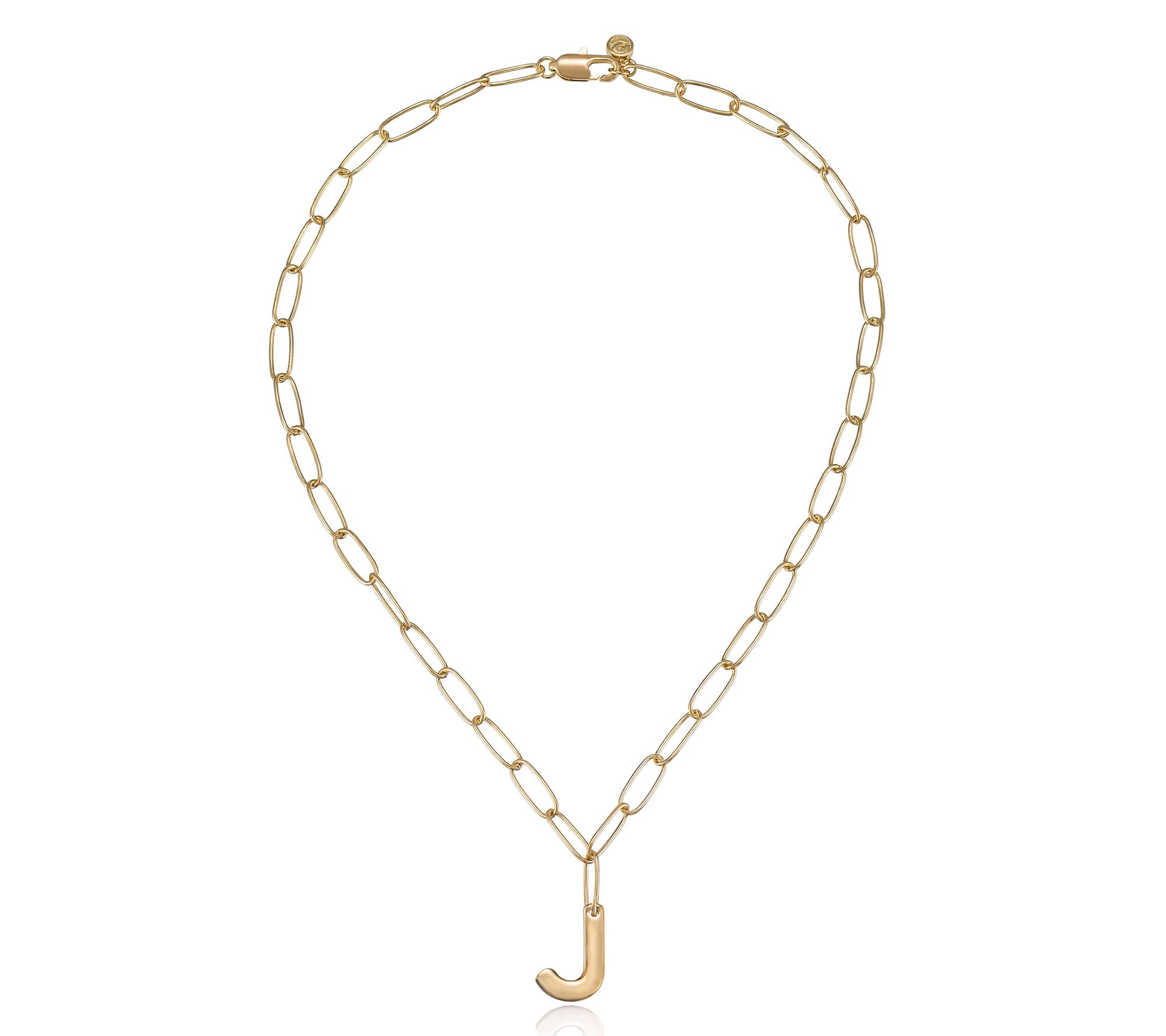 Ettika Paperclip Link Initial Necklace