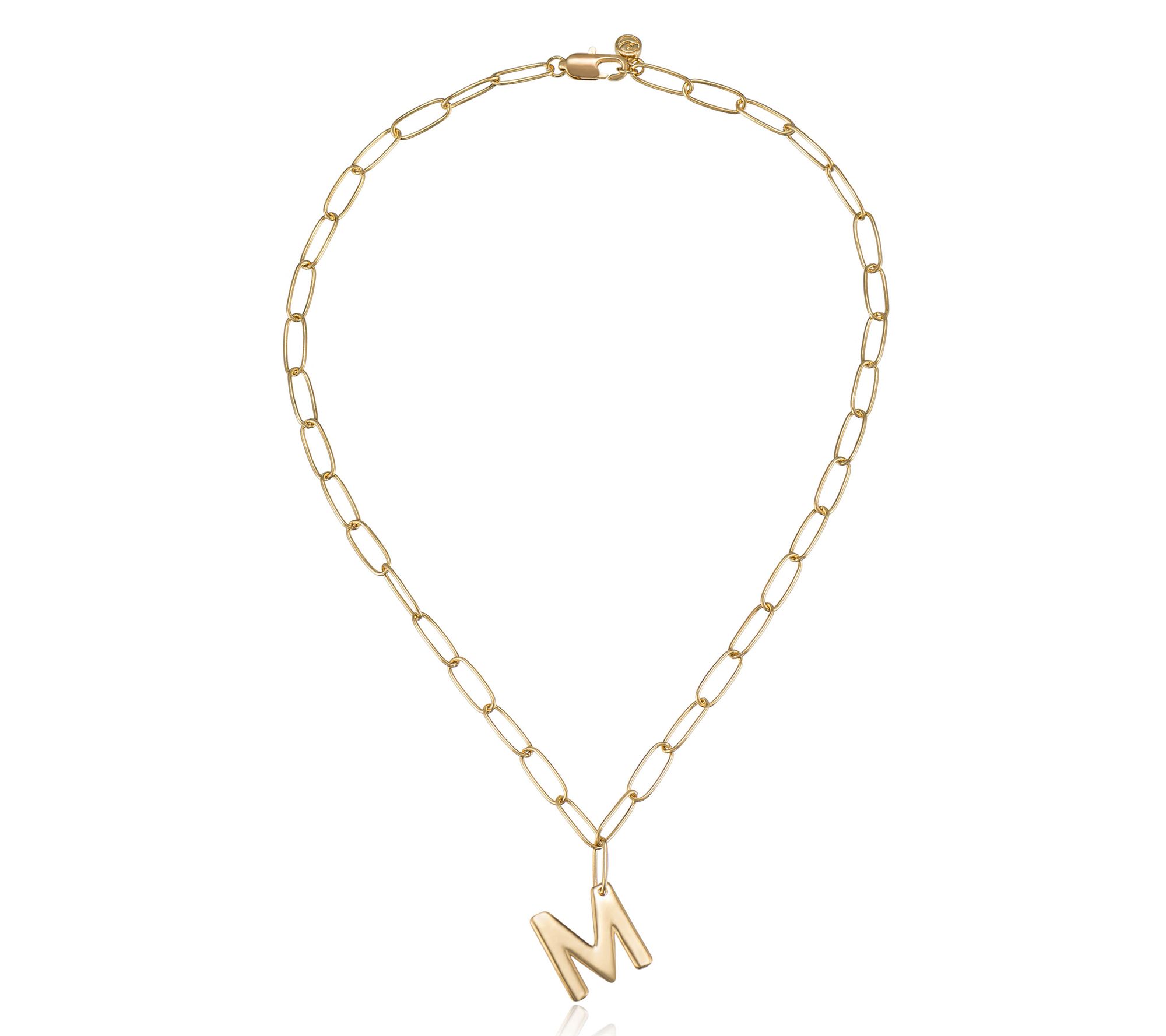 Ettika Paperclip Link Initial Necklace