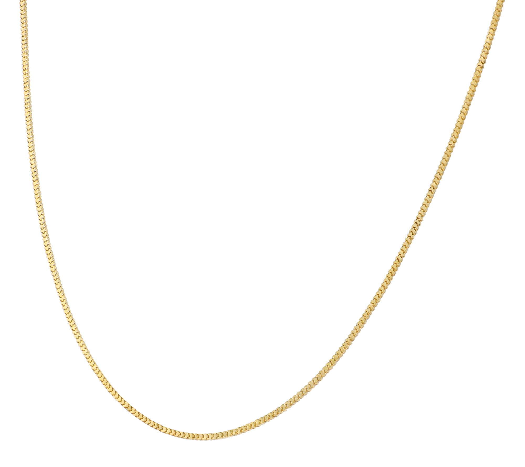 Ultrafine 950 Silver 20" Box Chain Necklace