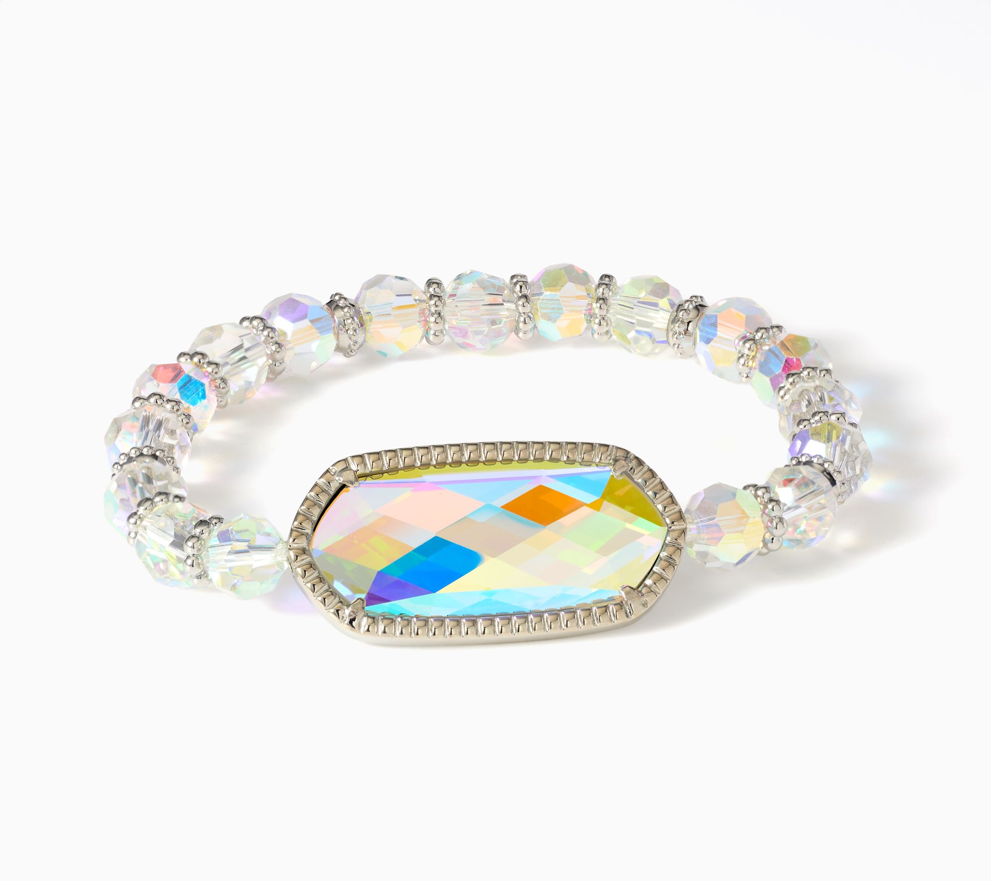 Kim Gravel Bold AB Crystal Stretch Bracelet