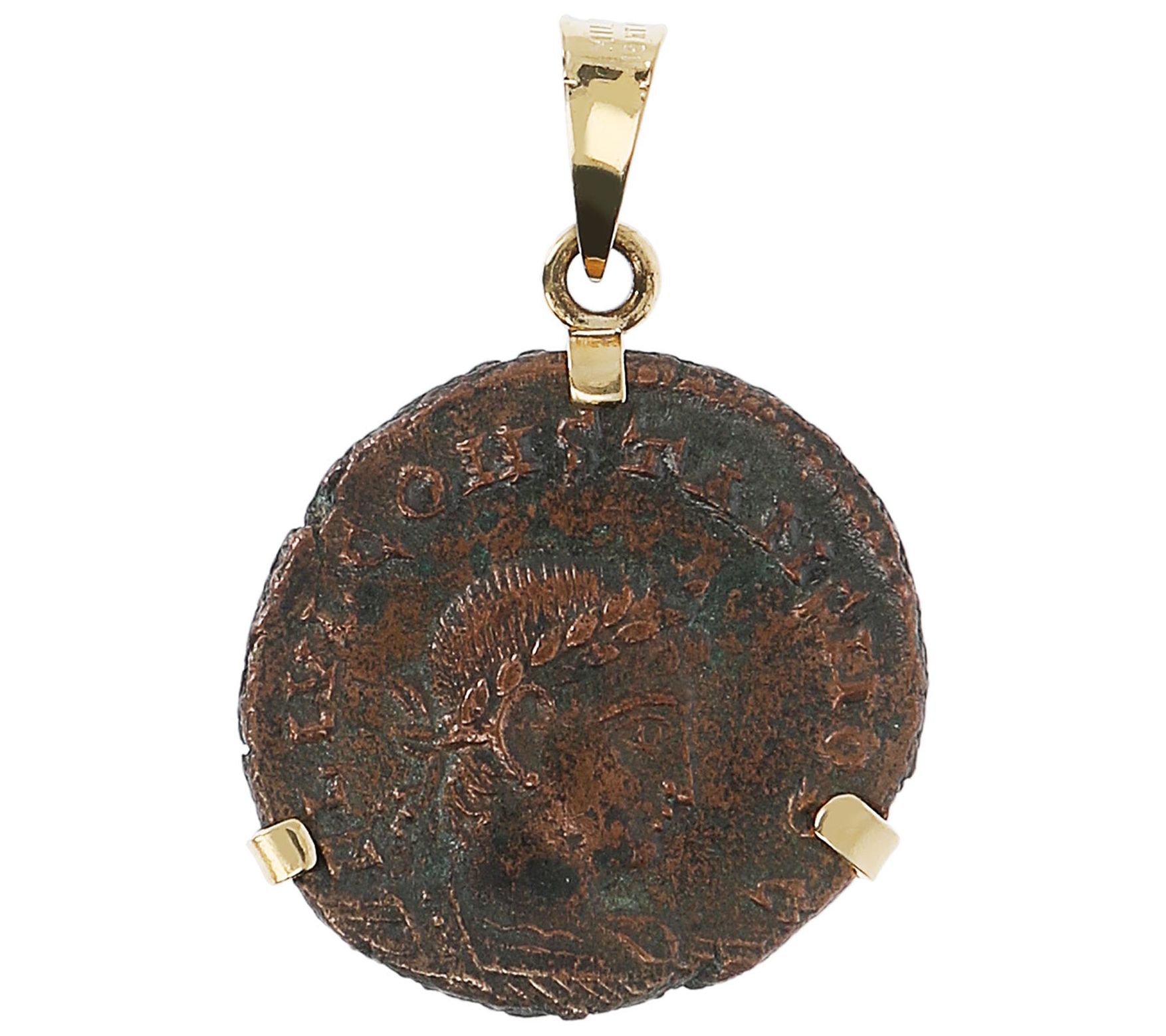 Vintage Ancient Coin Medallion Necklace