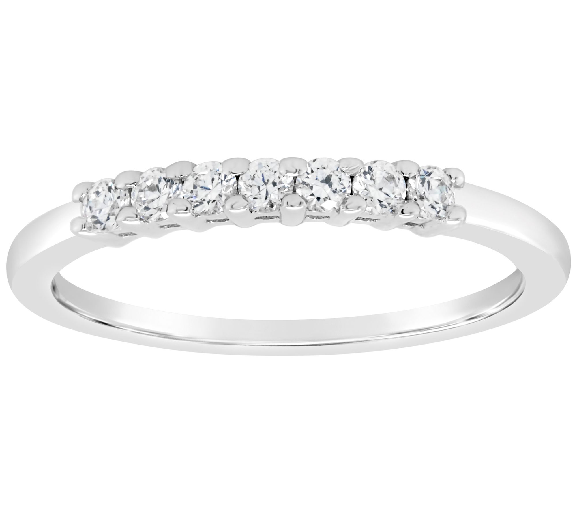 Affinity 14K Gold 1/5 cttw 7-Stone Diamond Band Ring