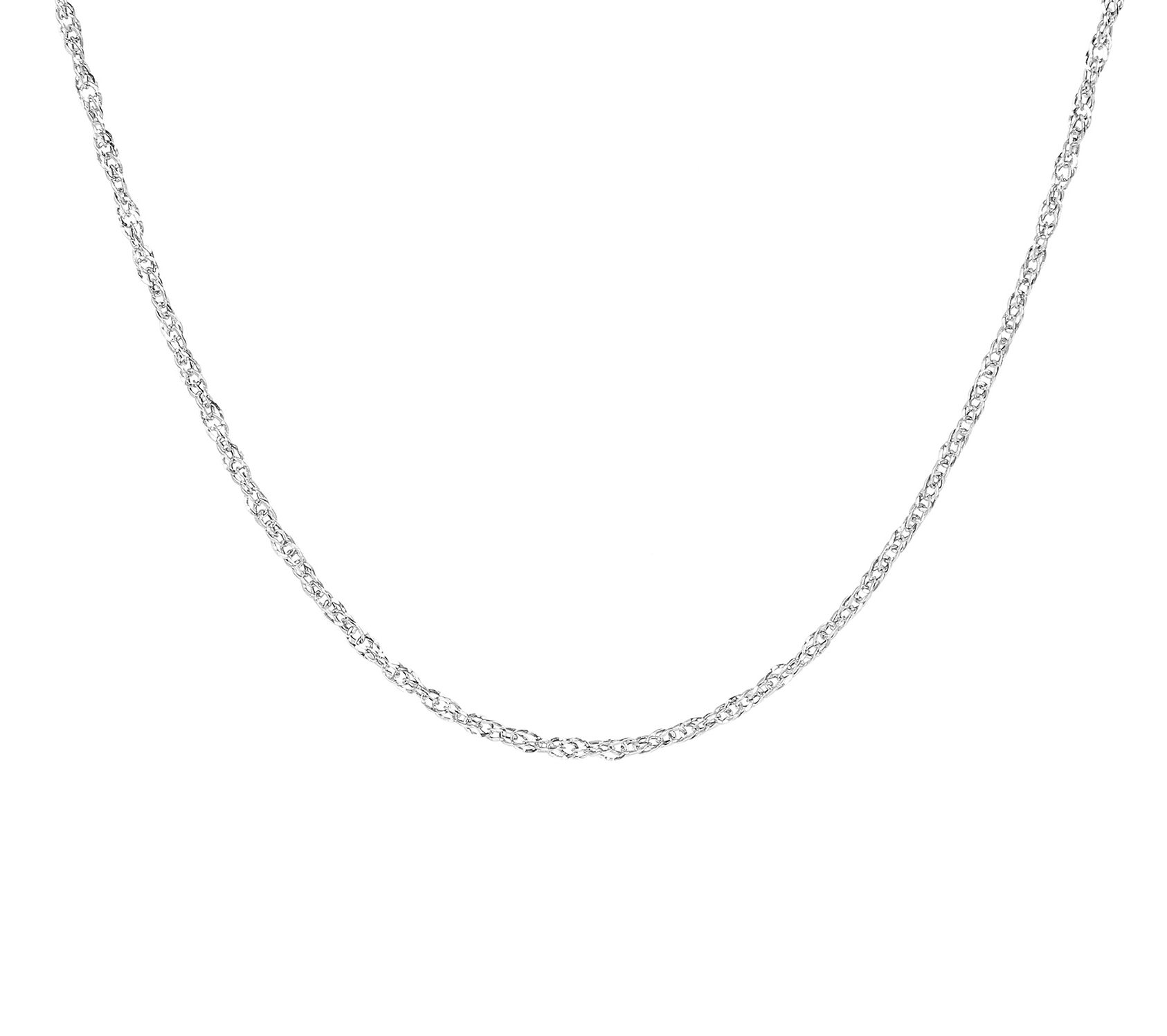 Milor Gold 16" Polished Singapore Chain,14K