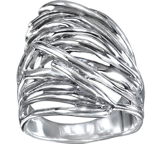 Hagit Sterling Silver Wave Ring
