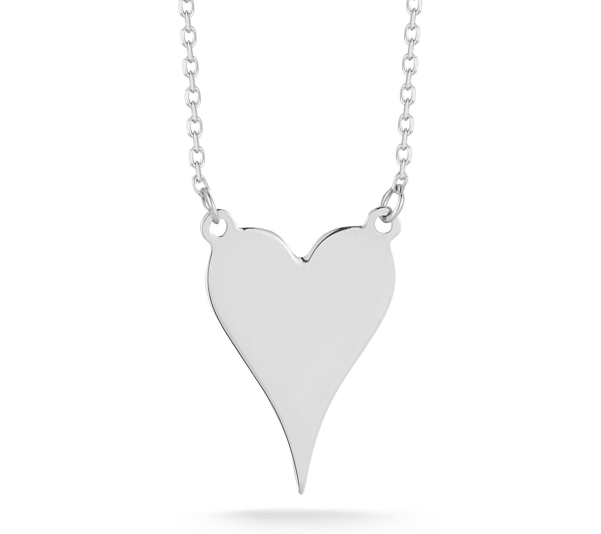 Luminosa Gold Dagger Heart Necklace, 14K