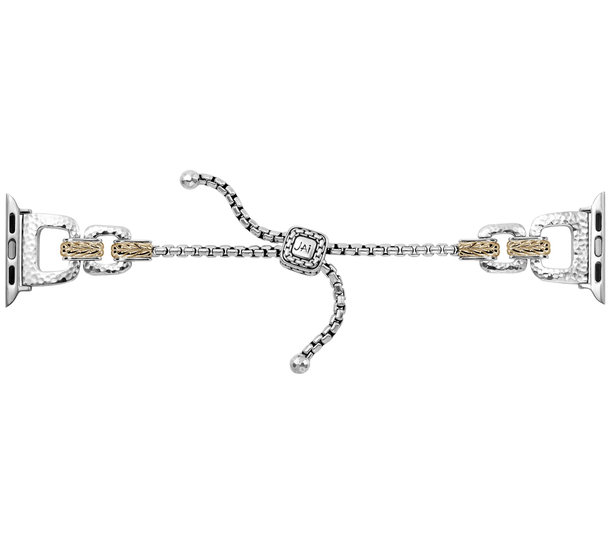JAI Sterling Silver & 14K Gold AdjustableWatch Strap