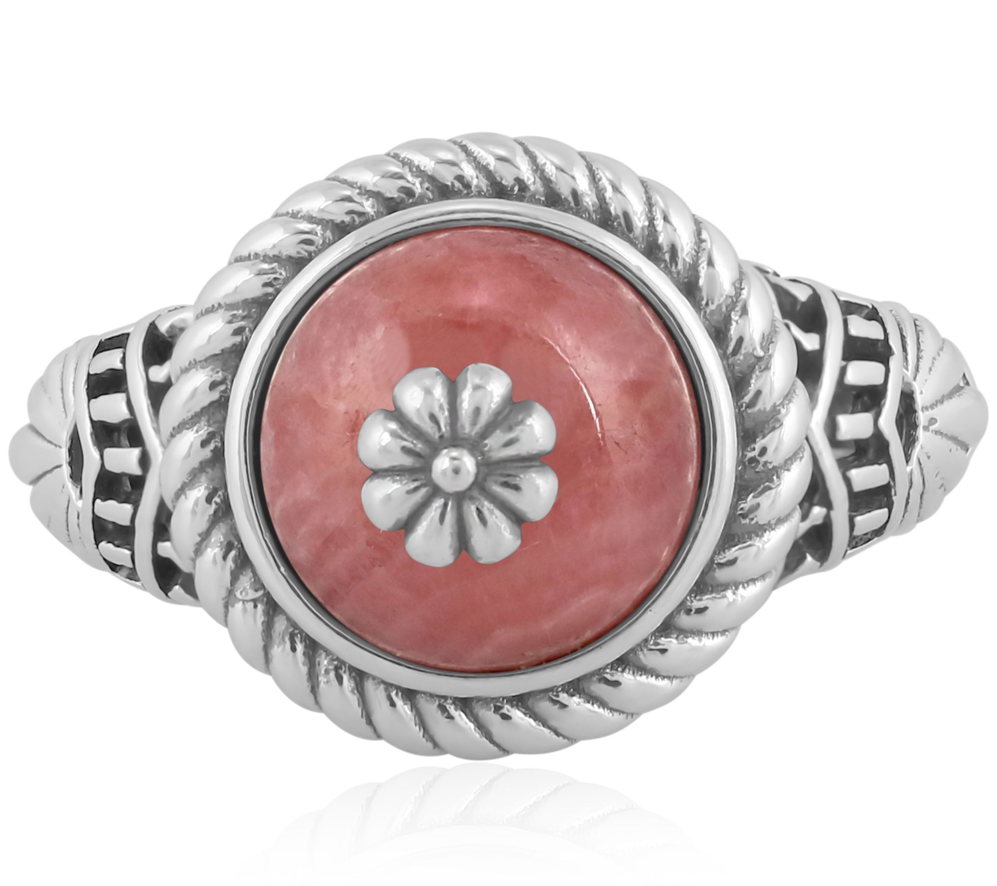 American West Gemstone Rope Ring, Sterling Silver