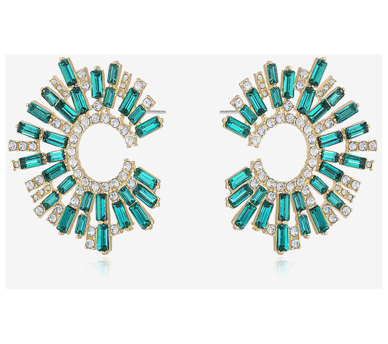 Ettika Opulent Crystal Stardust Statement Earrings