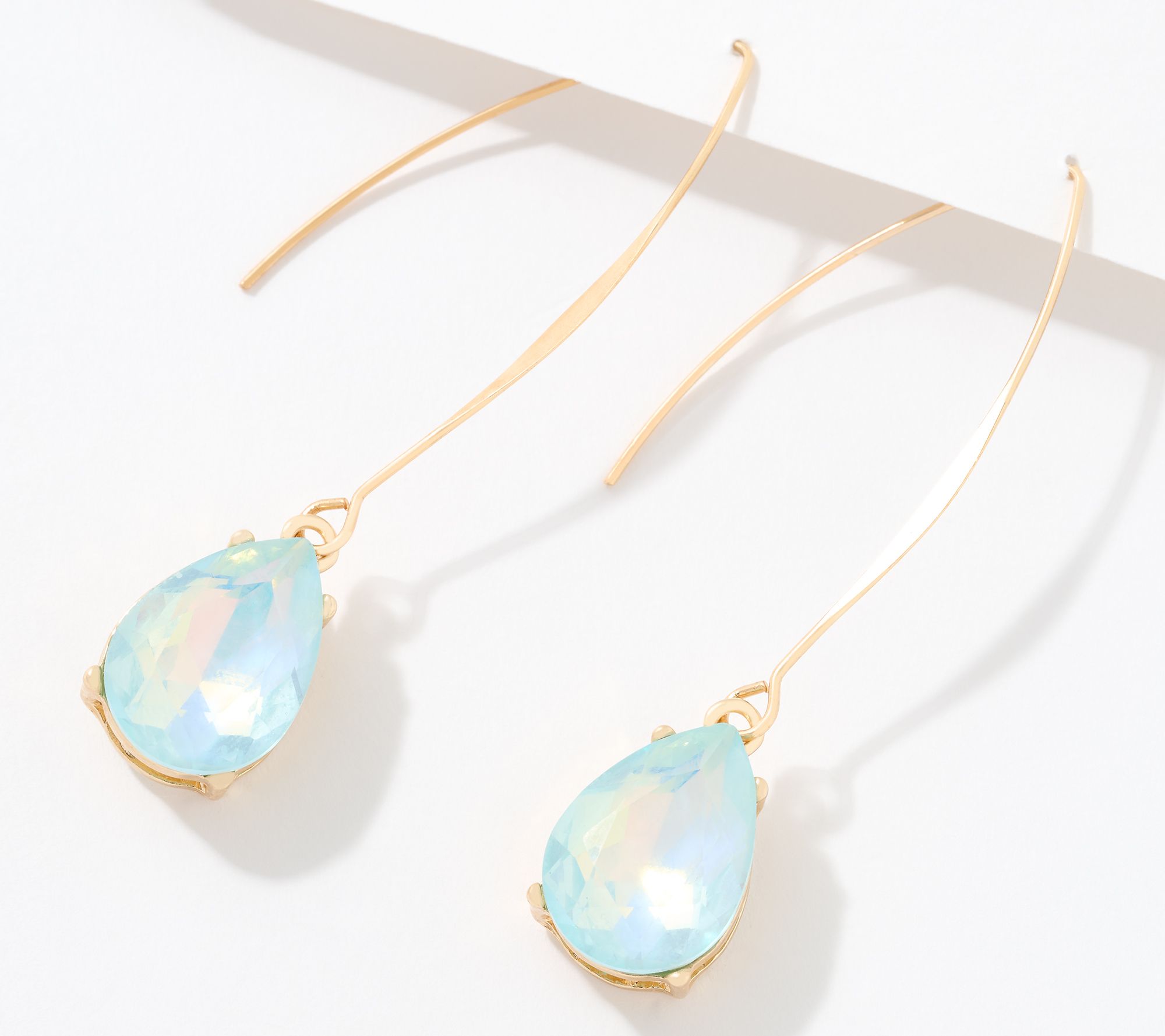 Susan Graver Colored Drop Earrings