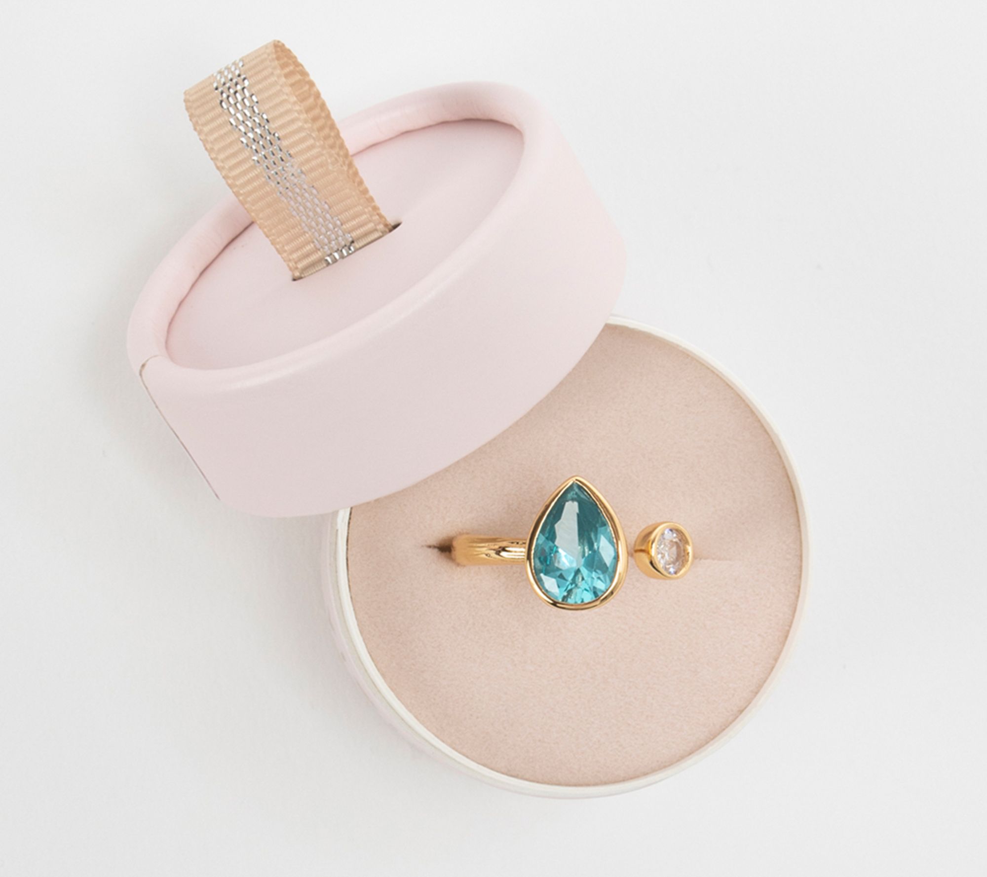 Violet & Brooks Lily Adjustable Crystal Birthst one Ring