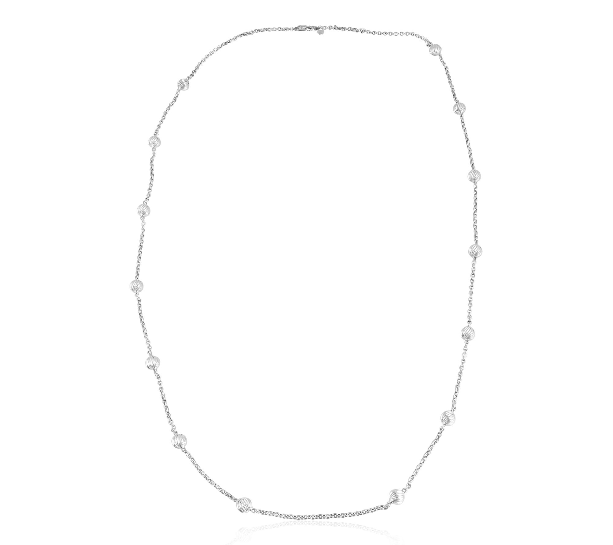 Christian James by Scott Grimes Sterling 48" Bead Necklace