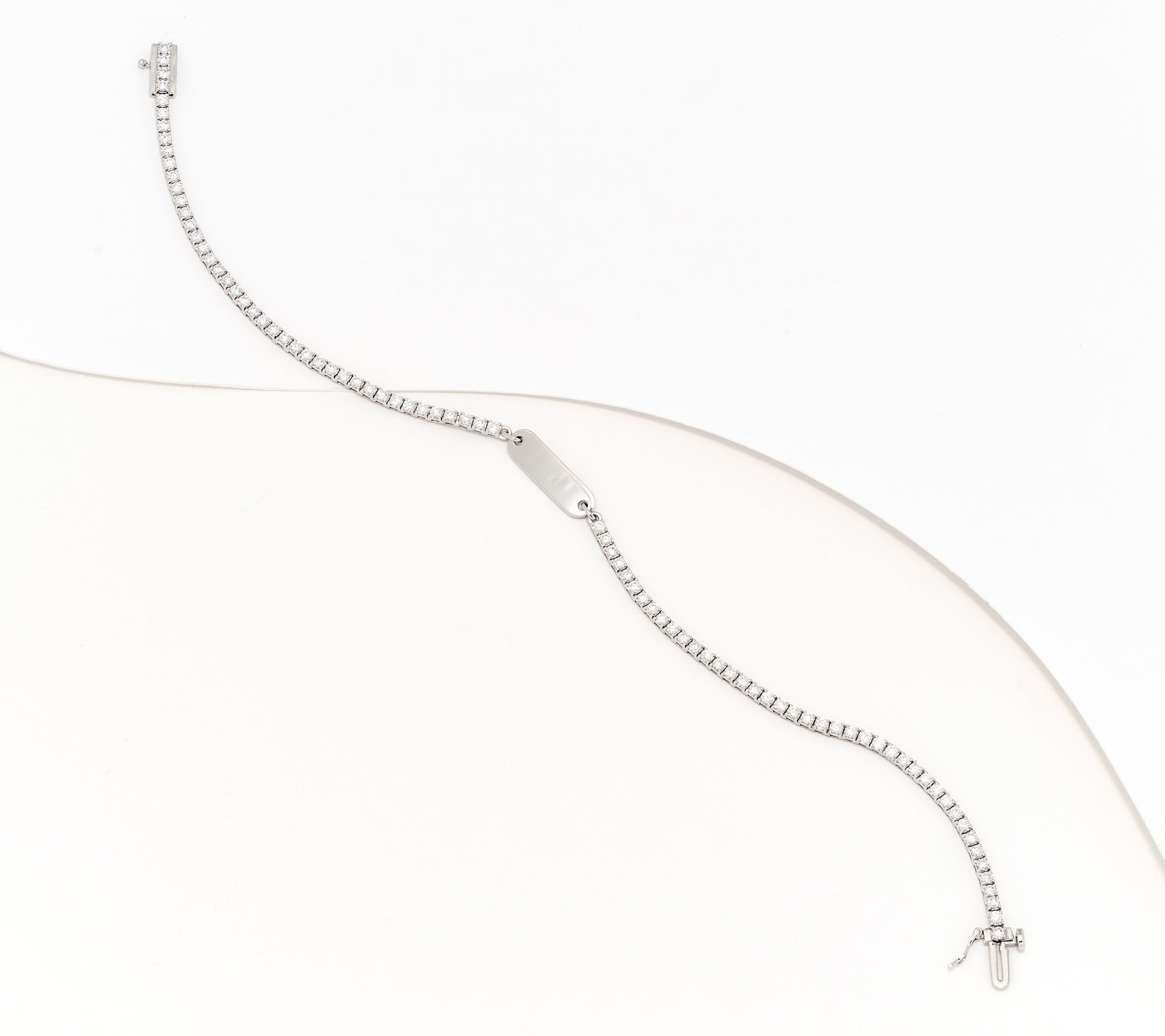 Wove Personalized Tennis Bracelet, 14K Gold