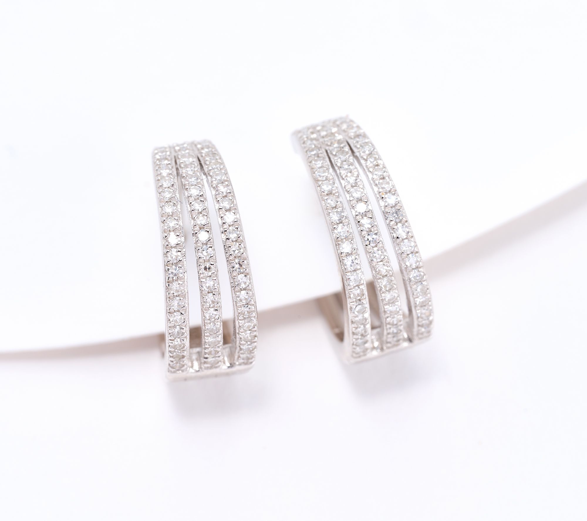 "As Is" Affinity Diamonds 0.38 cttw Triple Huggies