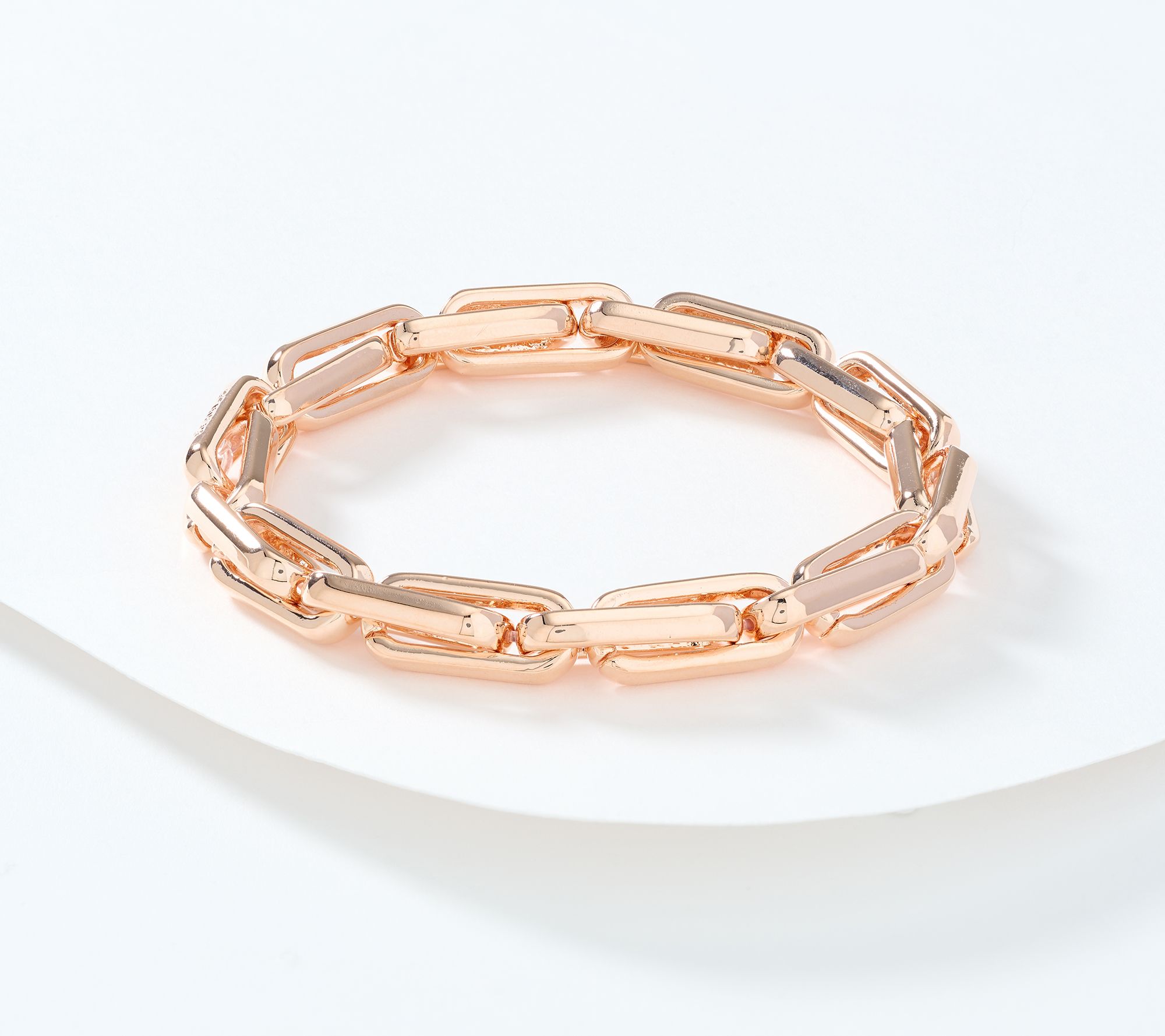 David Markstein Bronze Status Link Stretch Bracelet