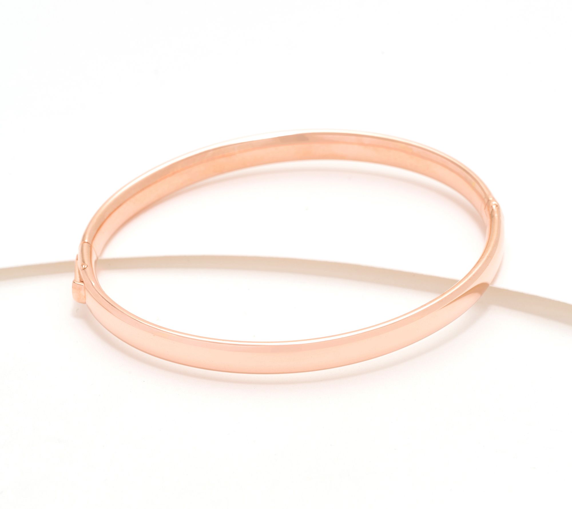 "As Is" UltraFine Polished Safety Lock 5.5mm Bangle