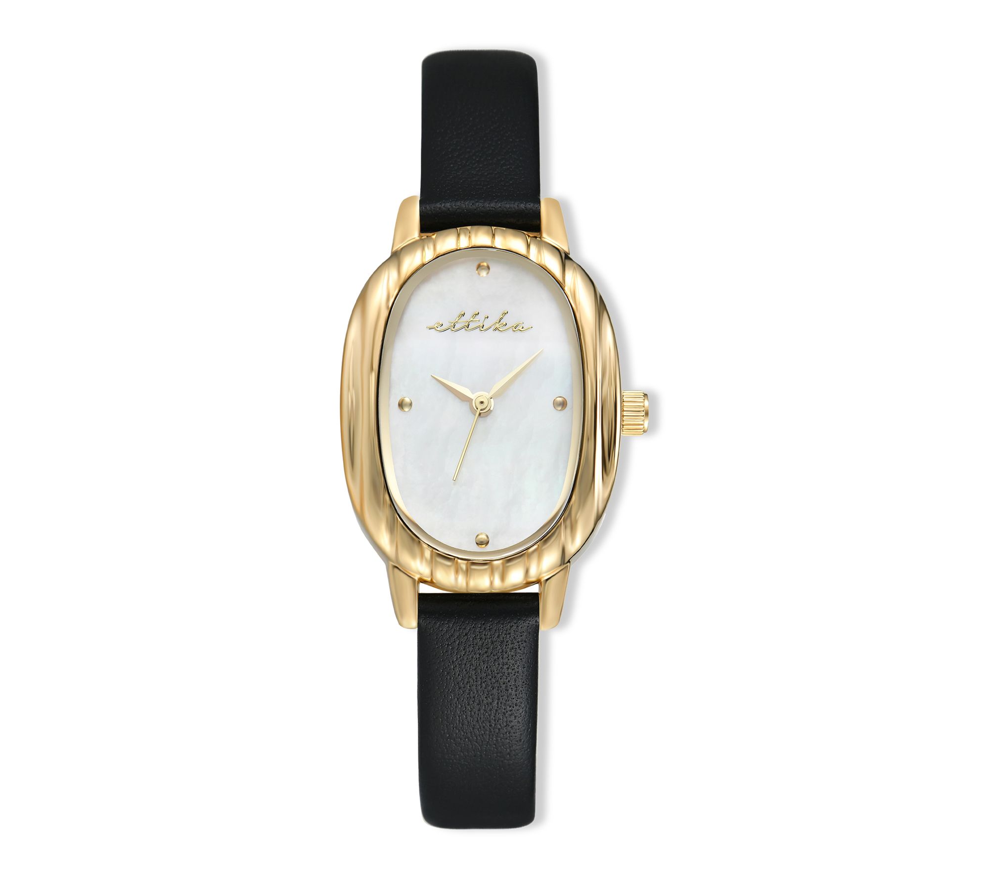 Ettika Women's Timeless Texture Leather Watch