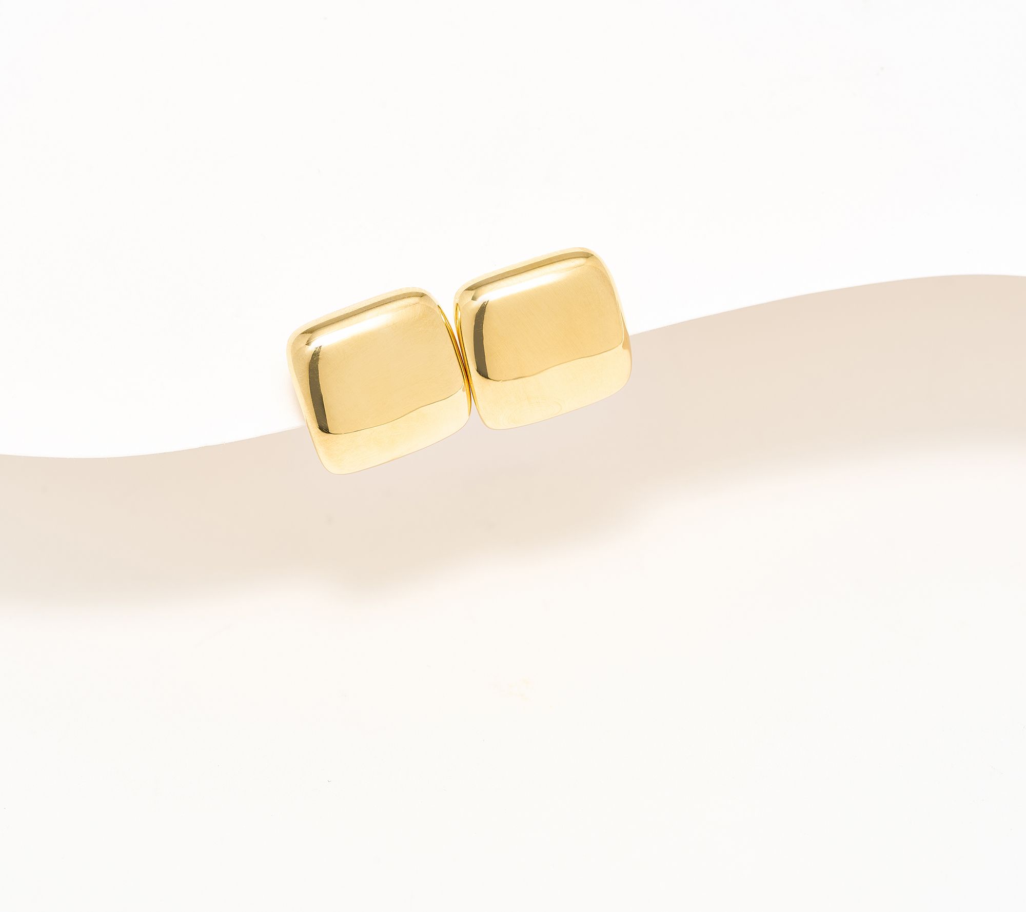 "As Is" David Markstein Bronze Hinged Huggie Hoop Earring