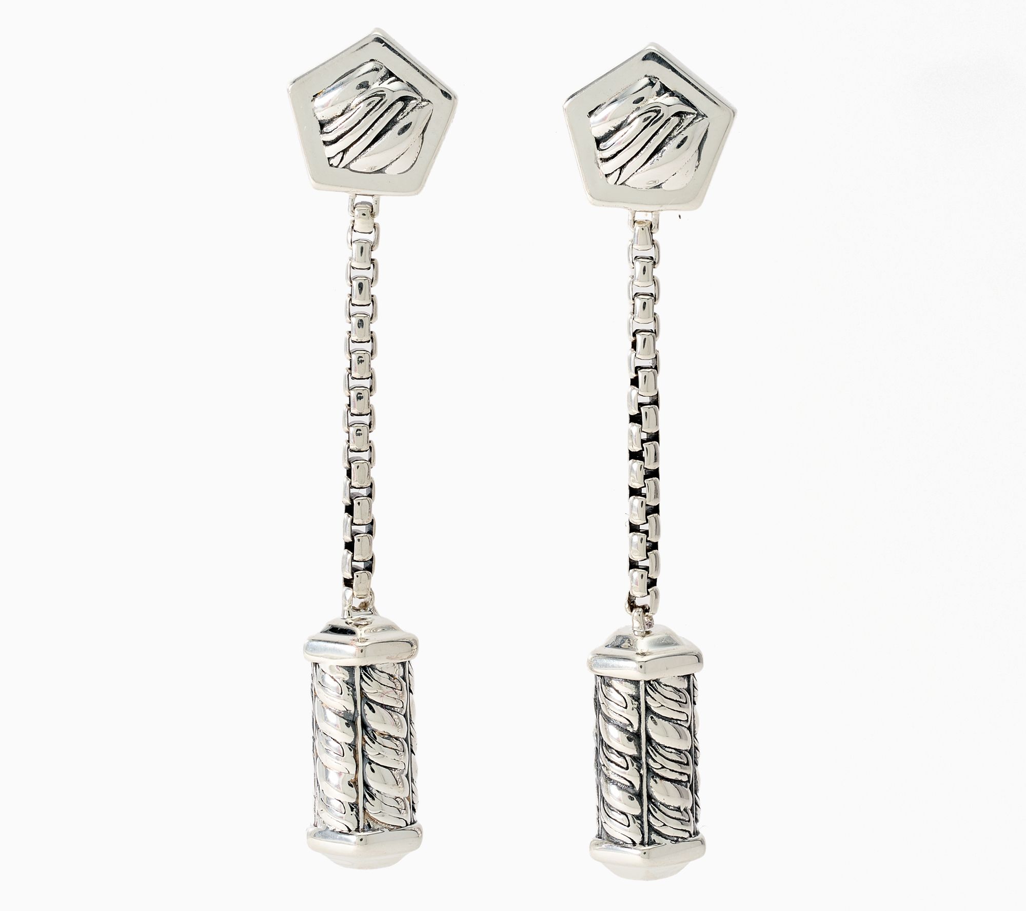 Christian James by Scott Grimes Sterling Silver Wishing Wheel Earrings