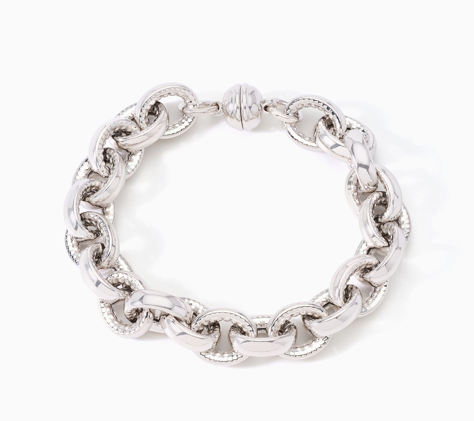 David Markstein Bronze Status D/C Rolo Bracelet w/ Mag Clasp
