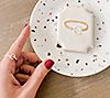 Diamonique Pave Initial Ring, 14K Gold Clad, 6 of 7