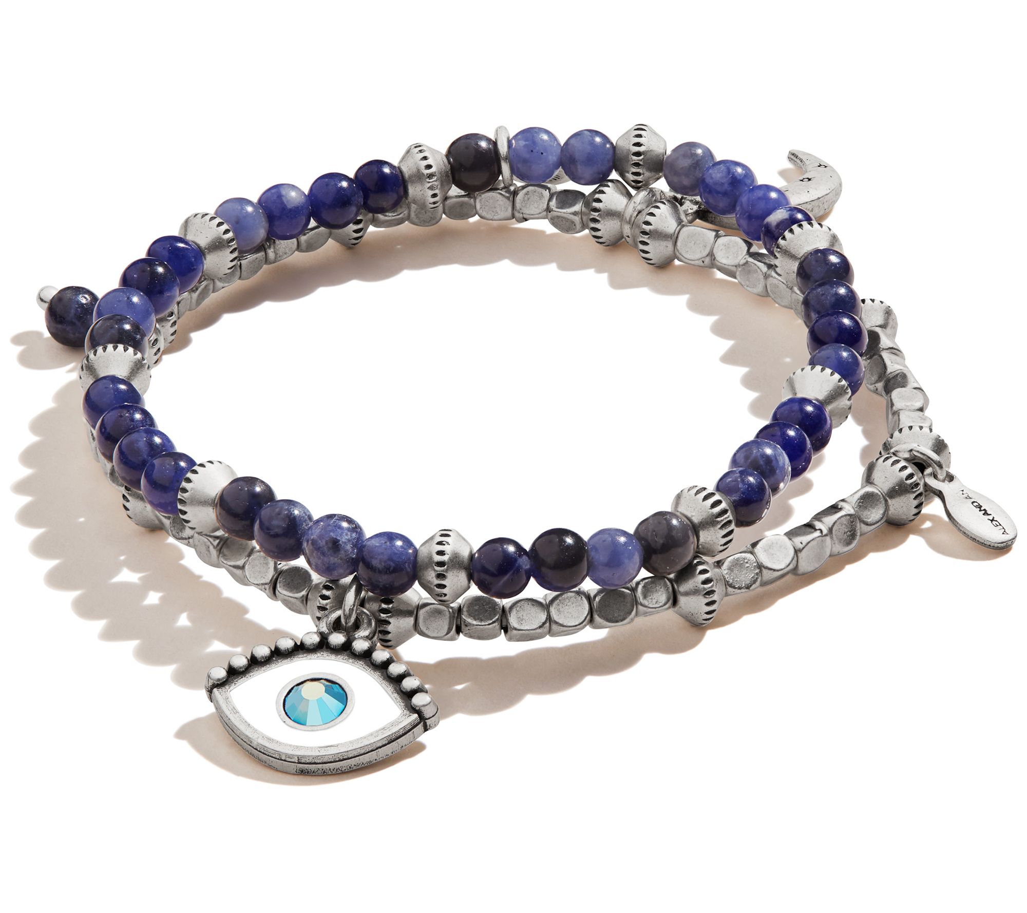 Alex and Ani Evil Eye Set of 2 Charm Bracelets