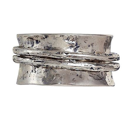 Or Paz Sterling Spinning Ring - QVC.com