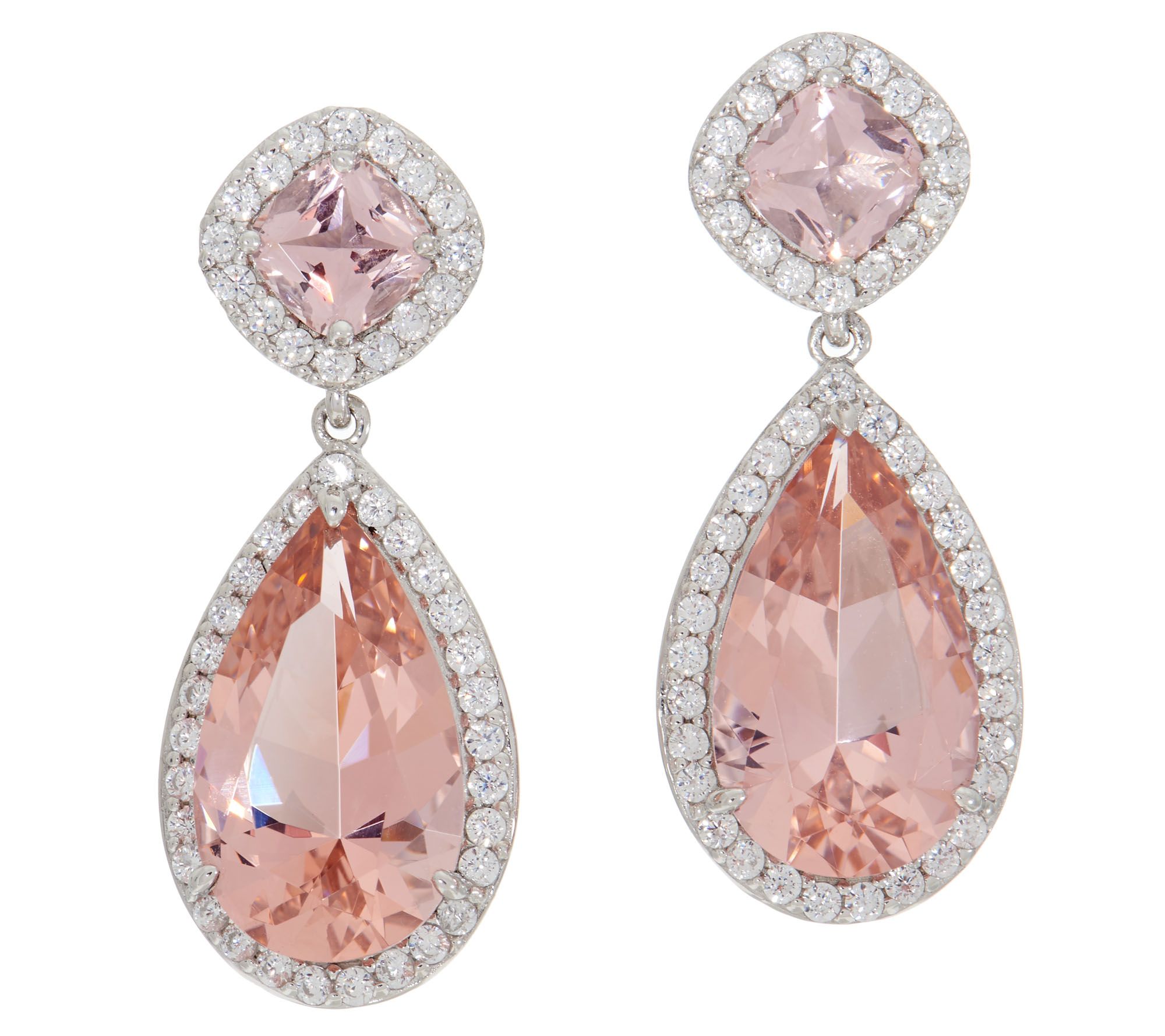 Qvc morganite sale earrings