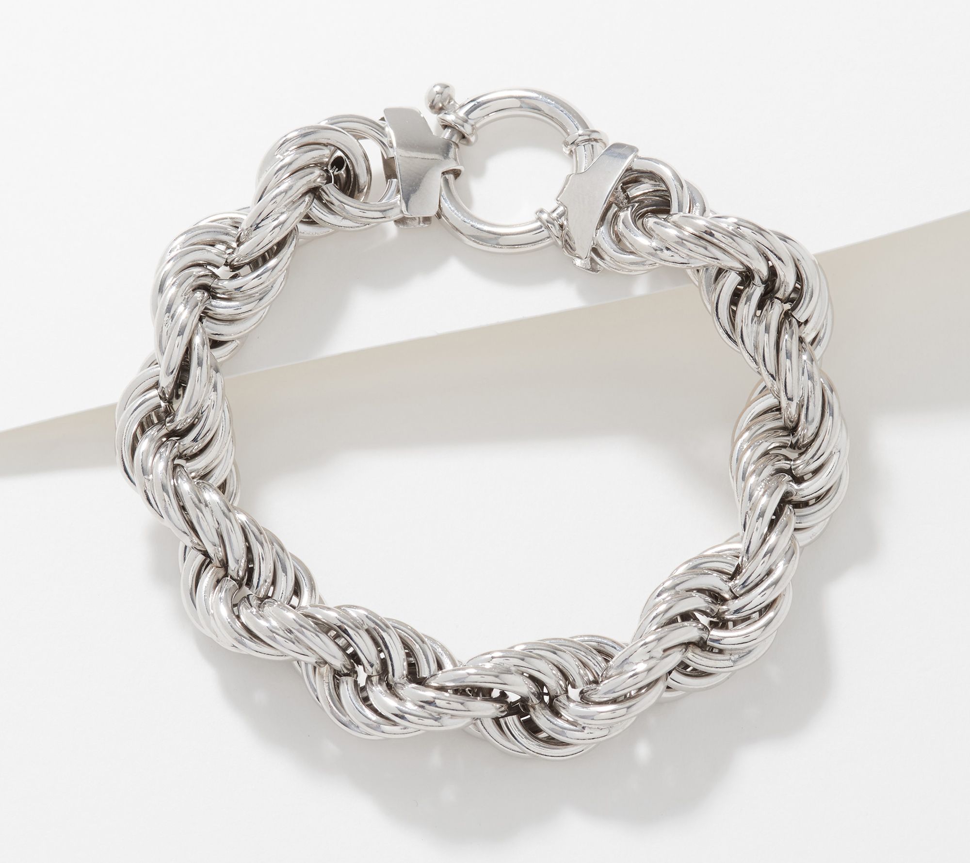 silver rope bracelet