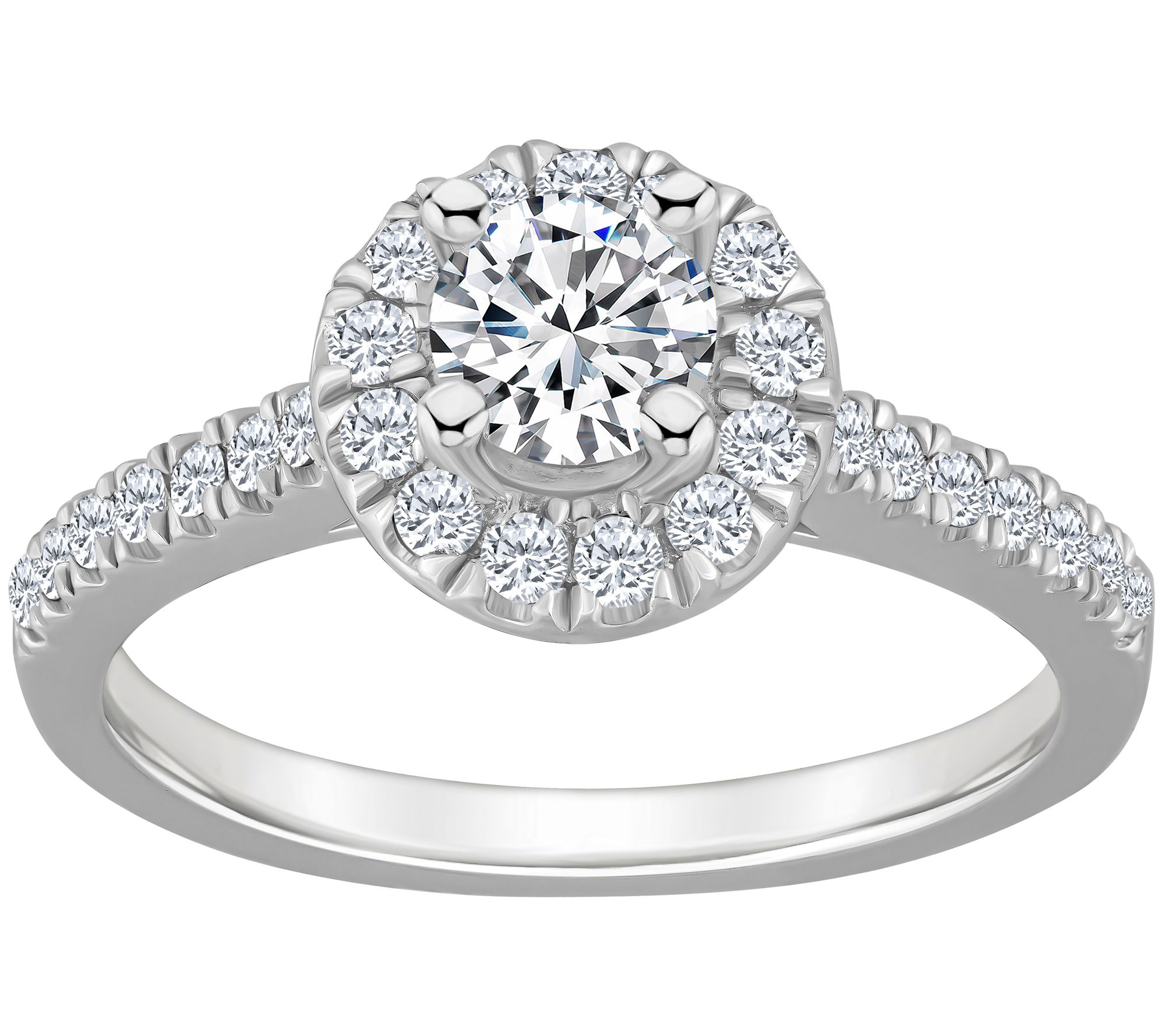 Affinity 0.75 cttw Diamond Halo Engagement Ring14K Gold