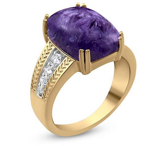 Generation Gems Gemstone Cabochon Ring, 14k Gold Sterling