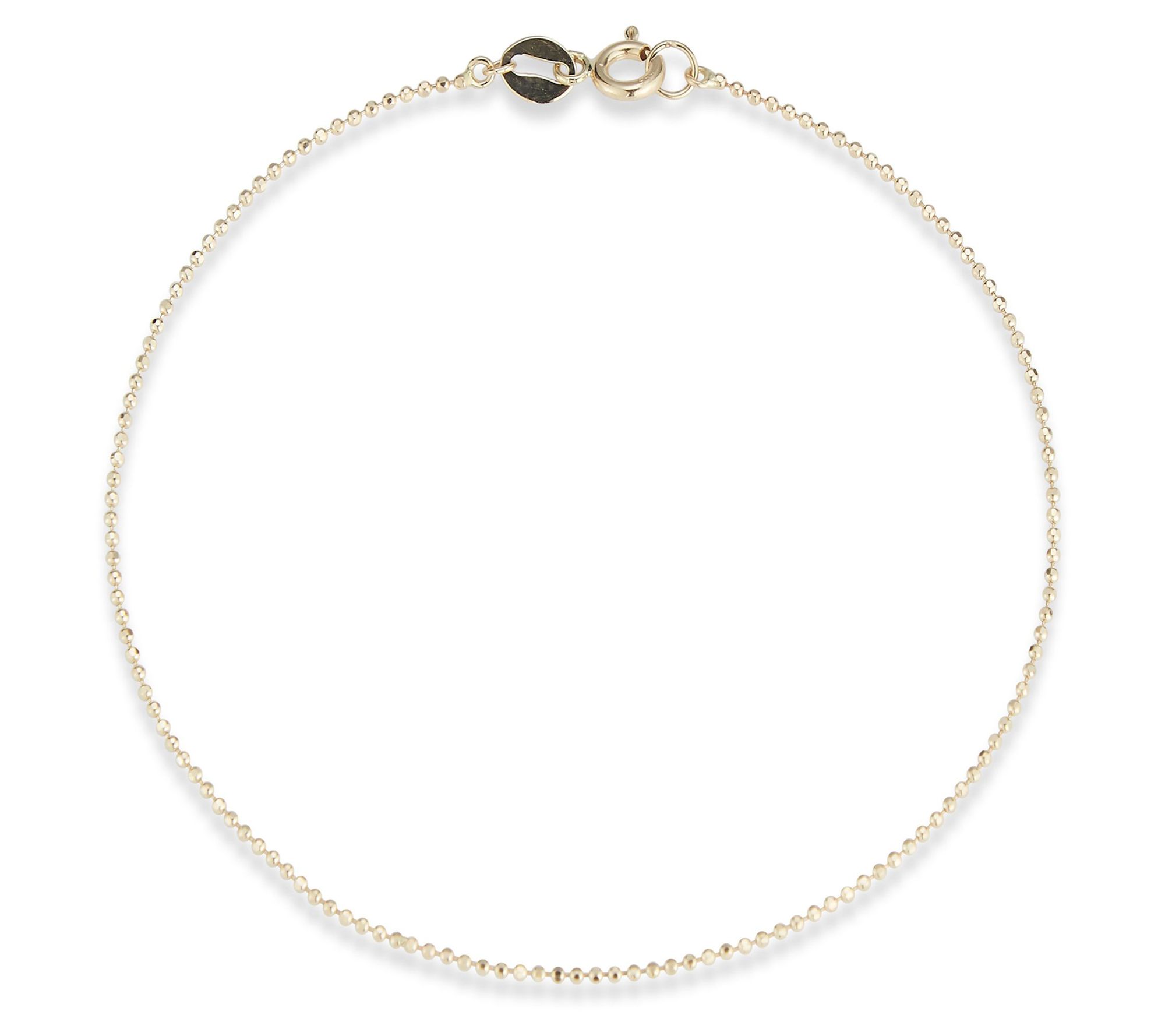 Luminosa Gold Dainty Ball Chain Bracelet, 14K
